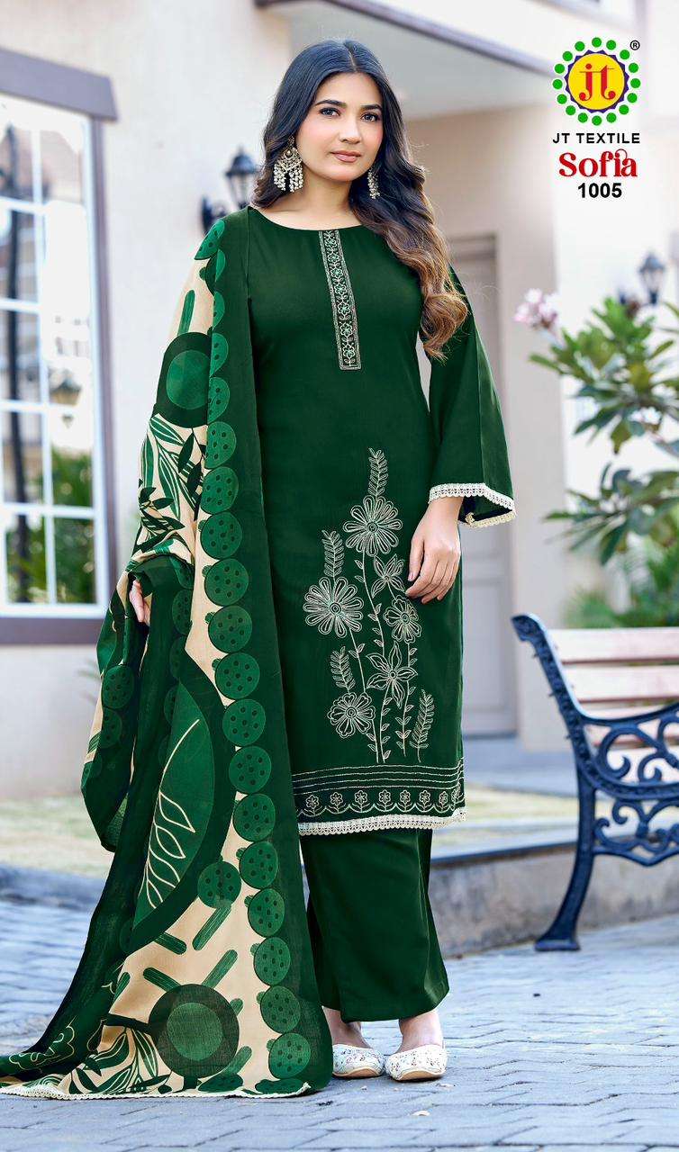 JT SOFIA RAYON FANCY PREMIUM WORKS LADIES SALWAR SUIT