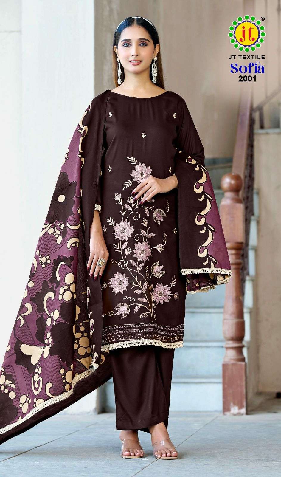 JT SOFIA VOL 2 RAYON FANCY PREMIUM WORKS LADIES SALWAR SUIT