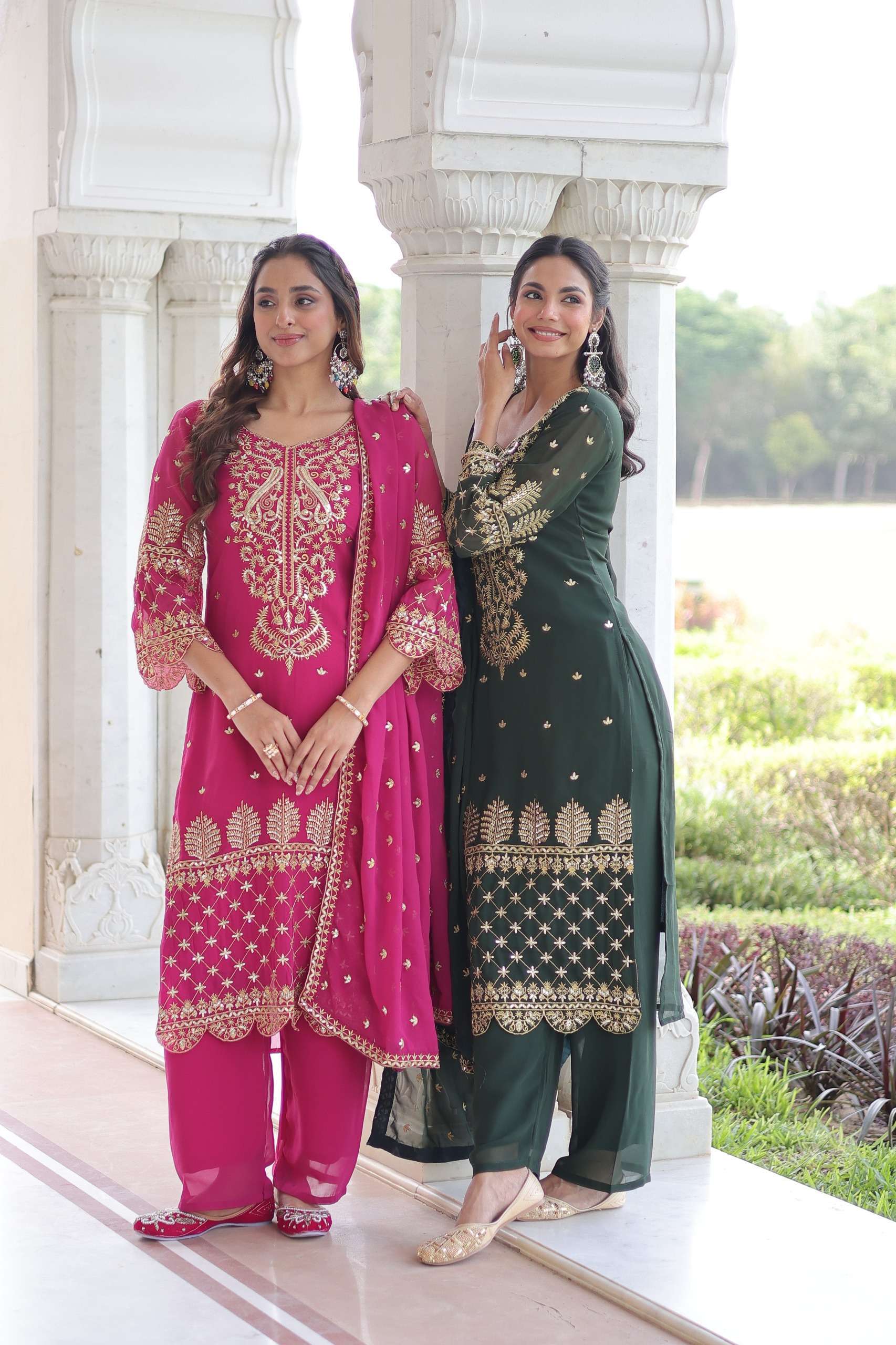 KA 1219 GEORGETTE DESIGNER PARTY WEAR LADIES SUIT