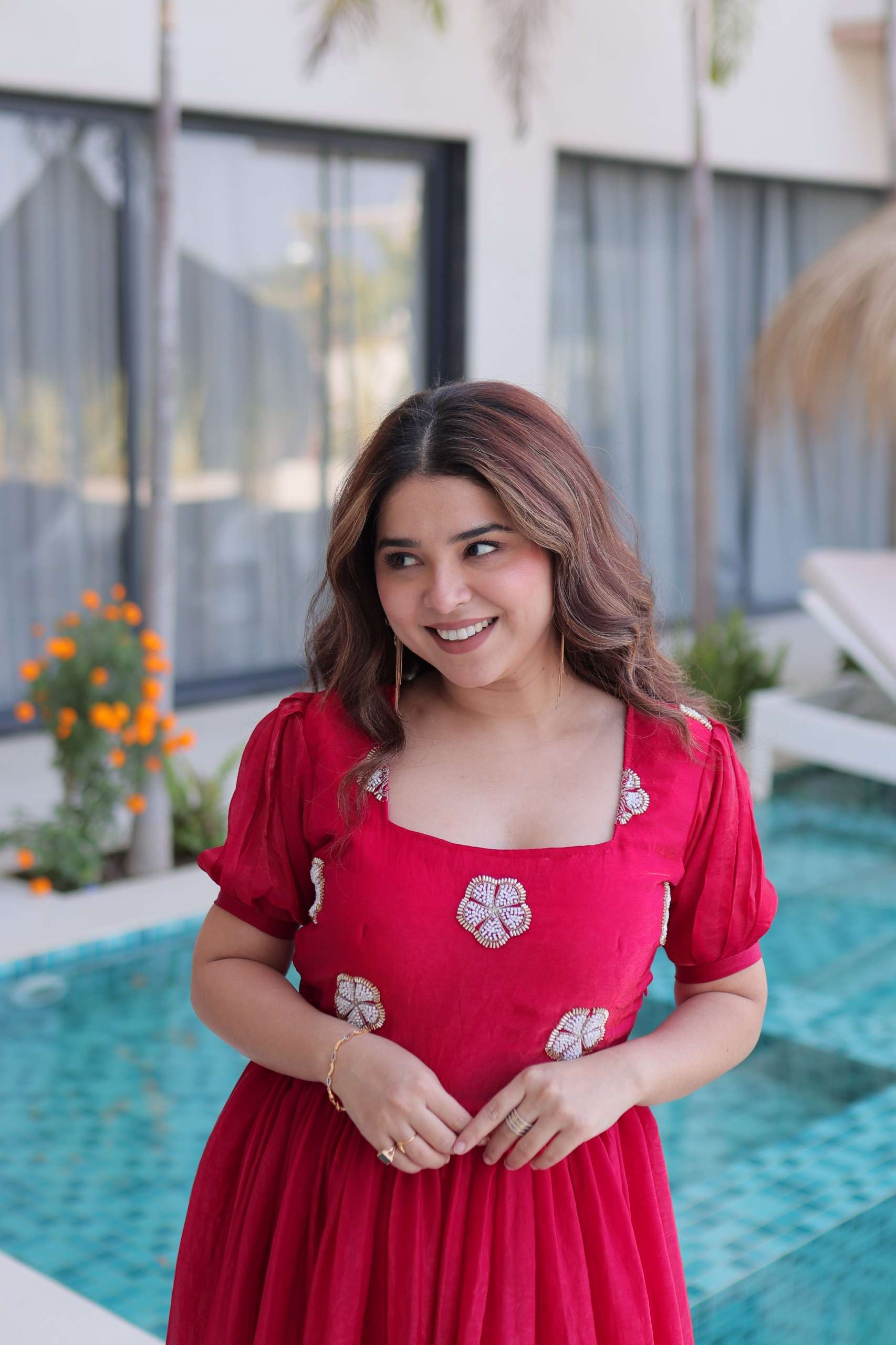 KA 1224 SILK PREETY LOOK DESIGNER LADIES FANCY WEAR GOWN