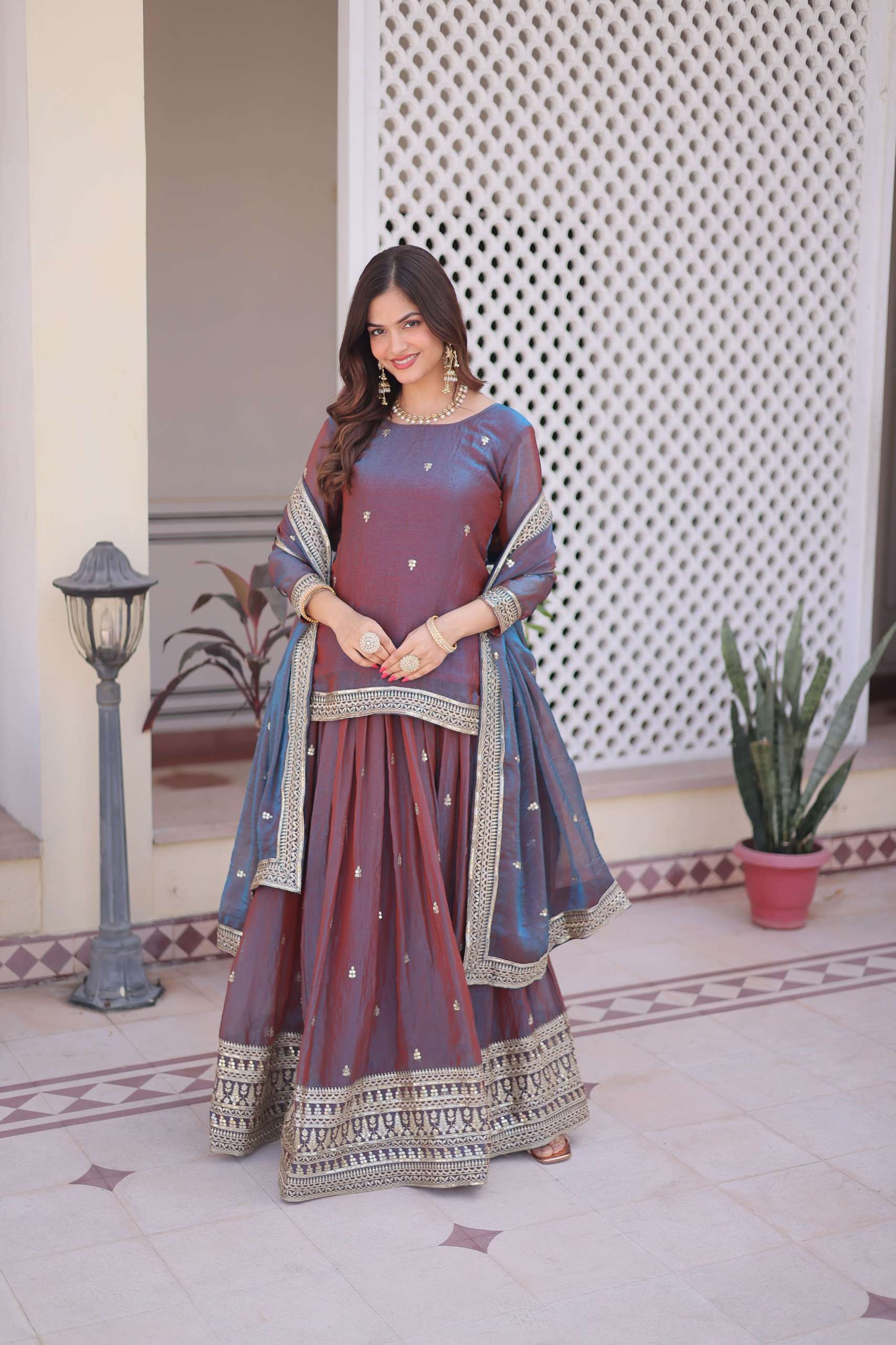 KA 5065 HEAVY BEAUTIFUL FESTIVE SEASON WEAR TOP WITH LEHENGA AND DUPATTA SET 