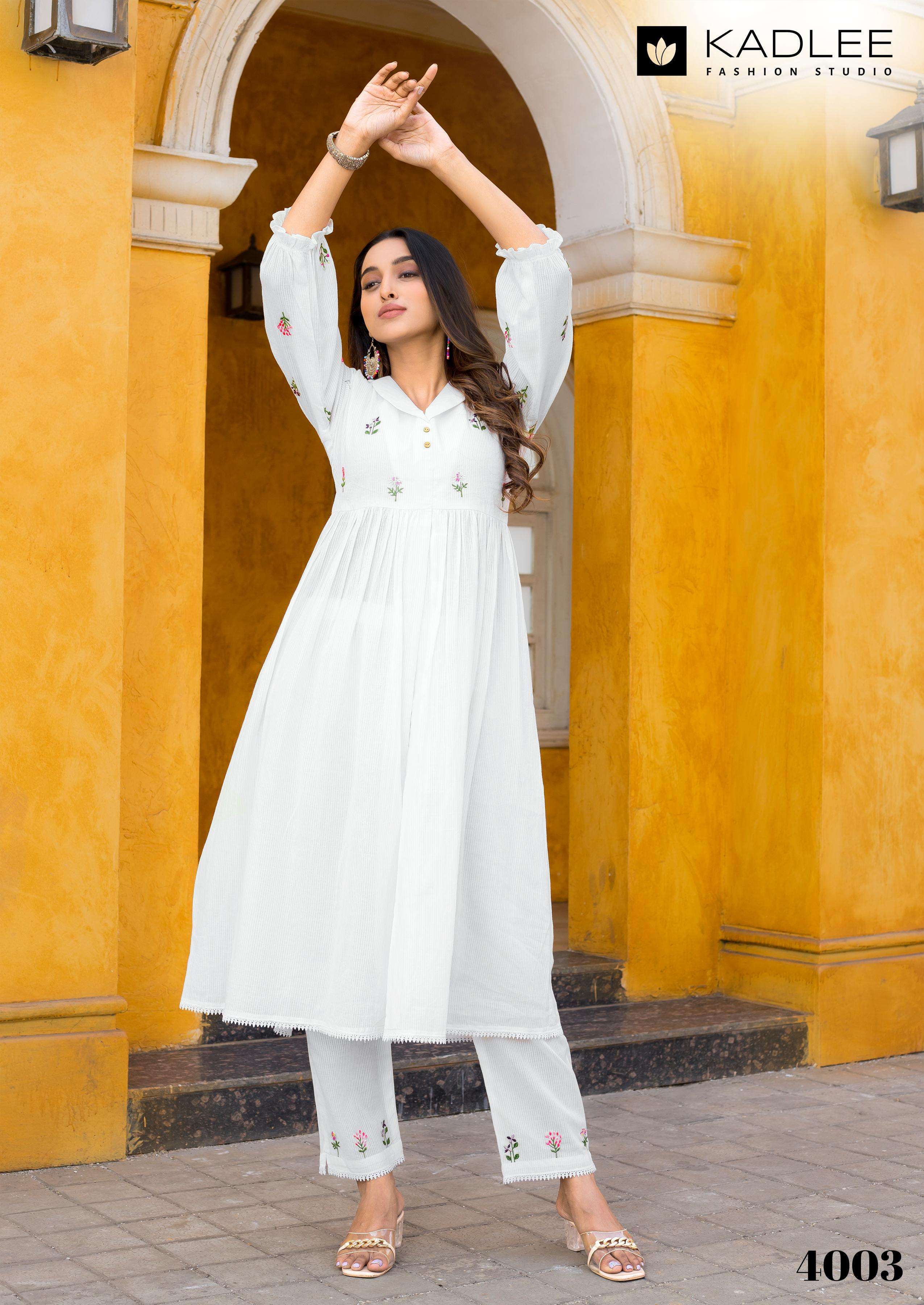 KADLEE FASHION KESHA COTTON PREETY LOOKS LADIES KURTI WITH BOTTOM PAIR 
