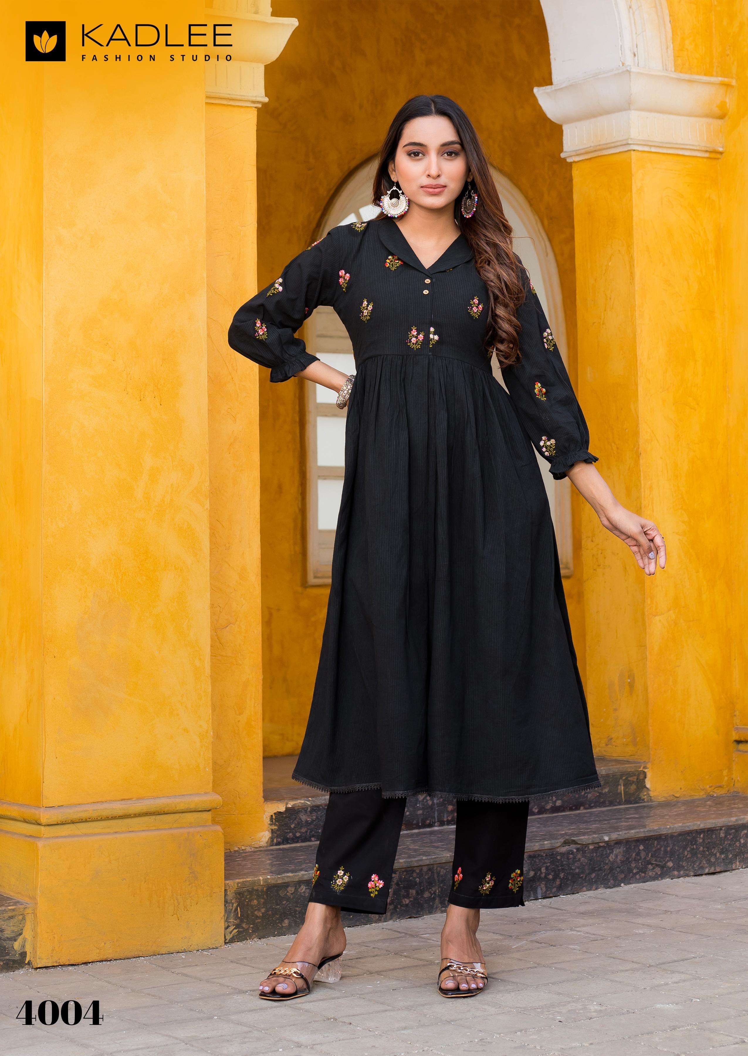 KADLEE FASHION KESHA COTTON PREETY LOOKS LADIES KURTI WITH BOTTOM PAIR 
