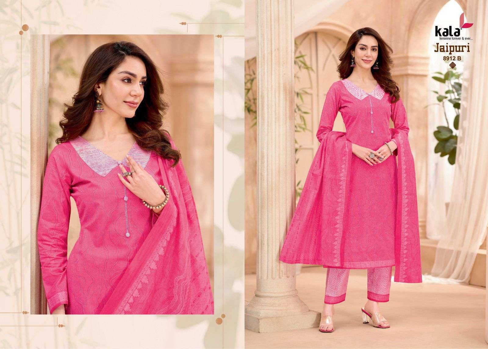 KALA FASHION JAIPURI VOL 9 COTTON PRINTED SALWAR SUIT