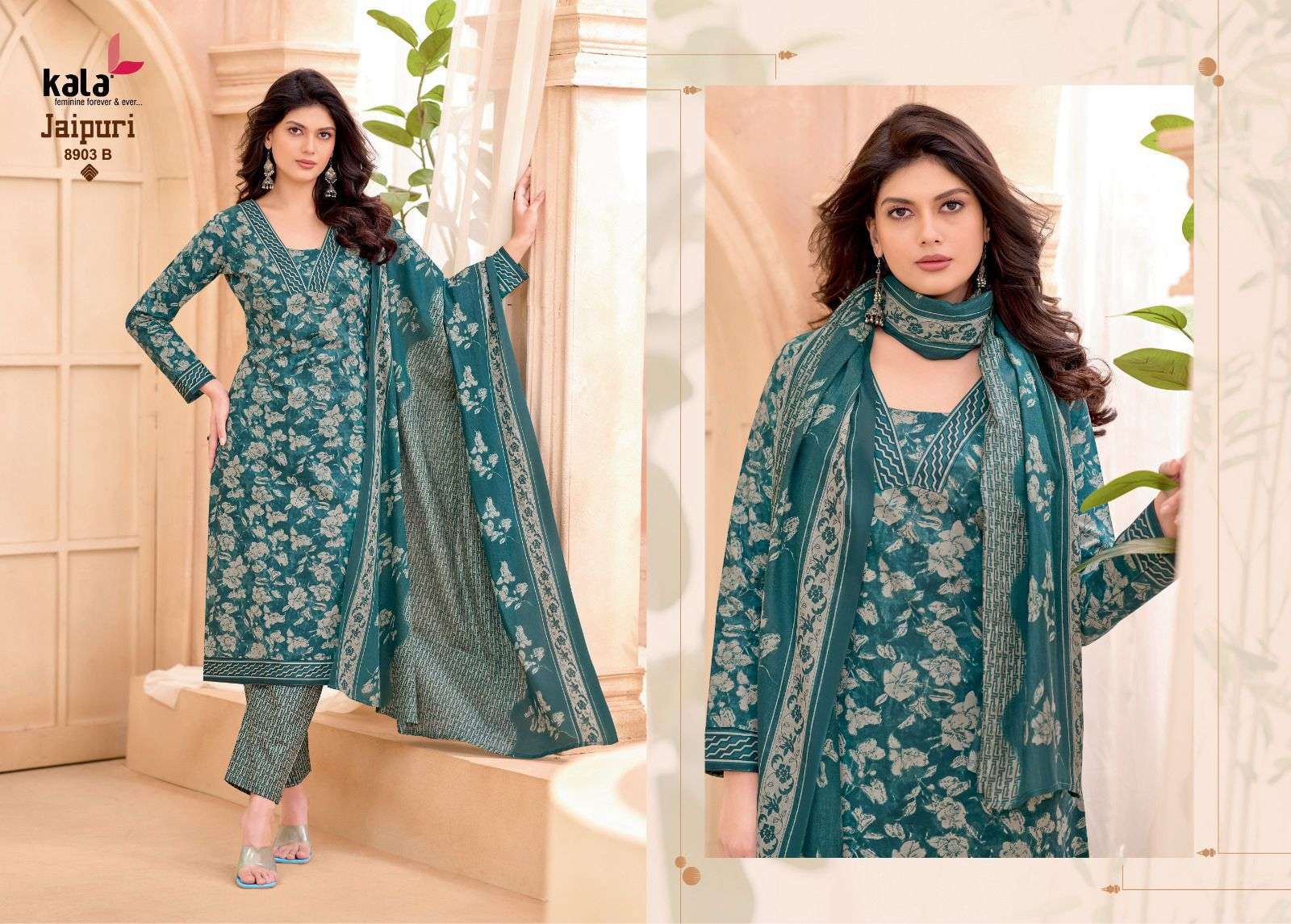 KALA FASHION JAIPURI VOL 9 COTTON PRINTED SALWAR SUIT