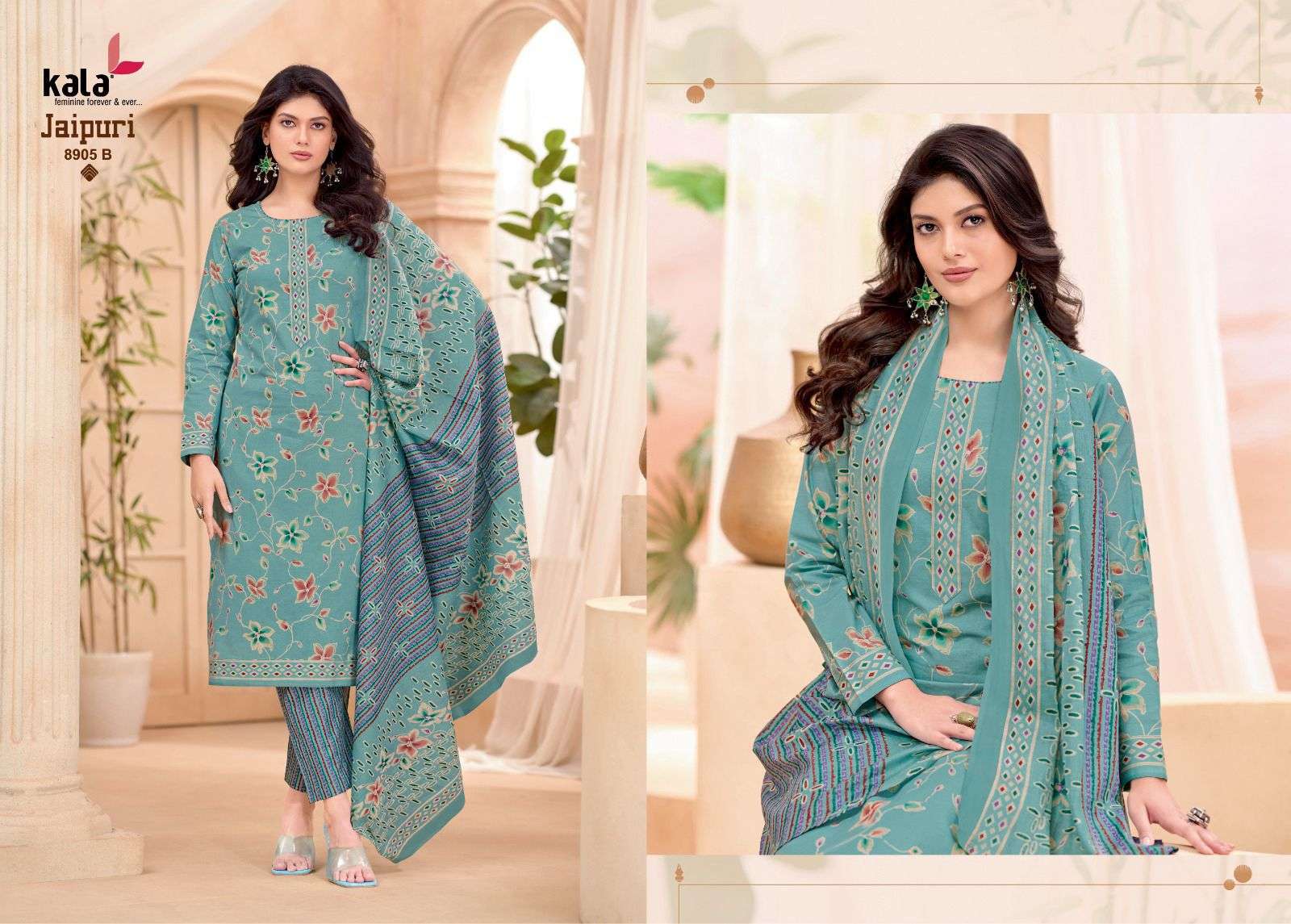 KALA FASHION JAIPURI VOL 9 COTTON PRINTED SALWAR SUIT