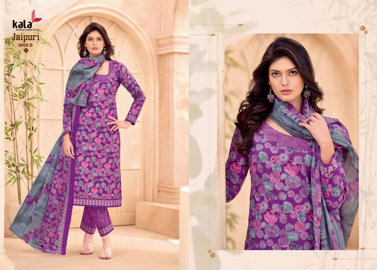 KALA FASHION JAIPURI VOL 9 COTTON PRINTED SALWAR SUIT