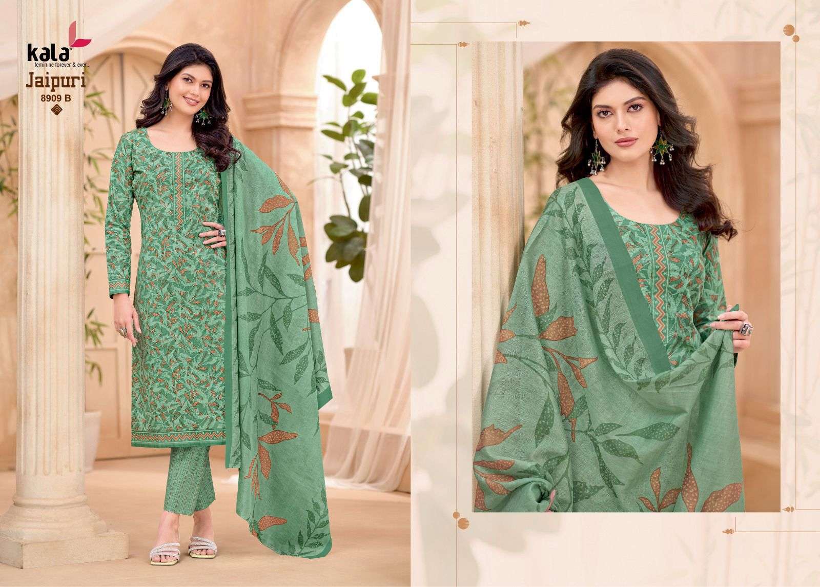 KALA FASHION JAIPURI VOL 9 COTTON PRINTED SALWAR SUIT