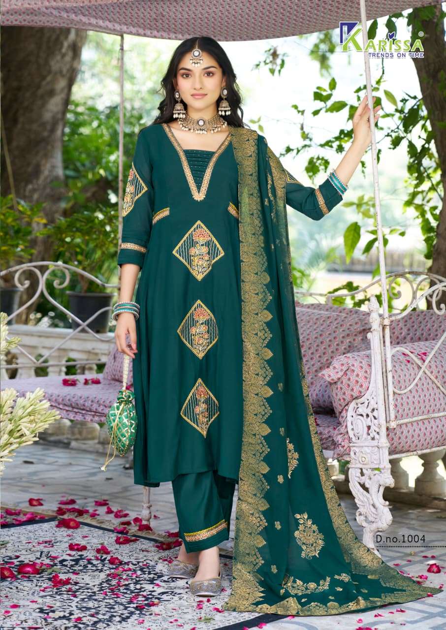  KARISSA OCCASION VISCOSE ANARKALI STYLE READY MADE LADIES SUIT