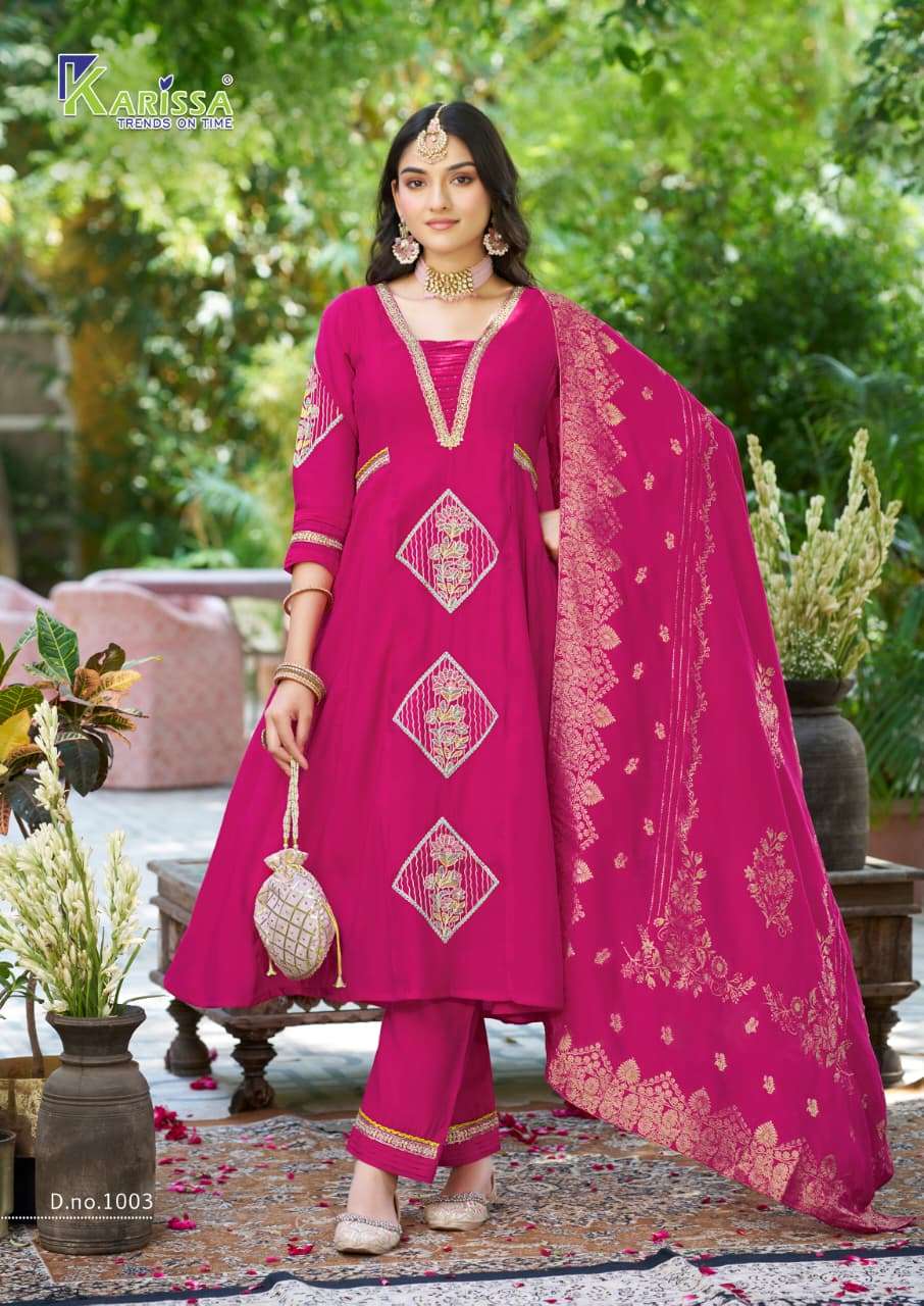  KARISSA OCCASION VISCOSE ANARKALI STYLE READY MADE LADIES SUIT