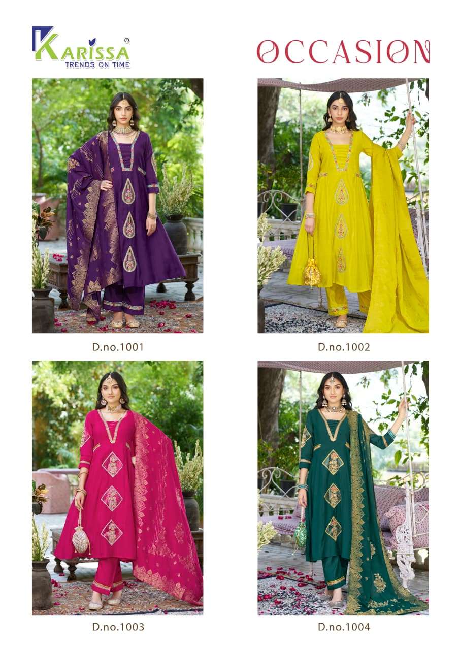  KARISSA OCCASION VISCOSE ANARKALI STYLE READY MADE LADIES SUIT