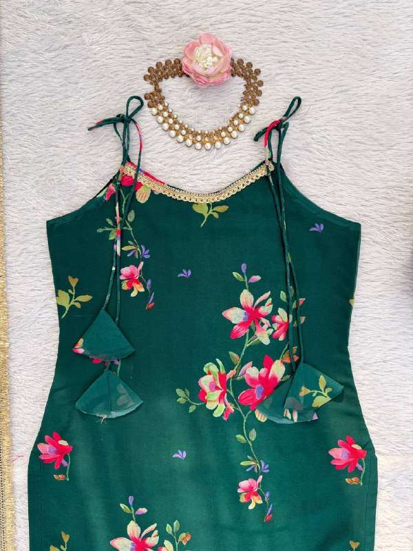 KD 1562 GEORGETTE DIGITAL PRINT FANCY FUNCTION WEAR LADIES SHARARA SUIT