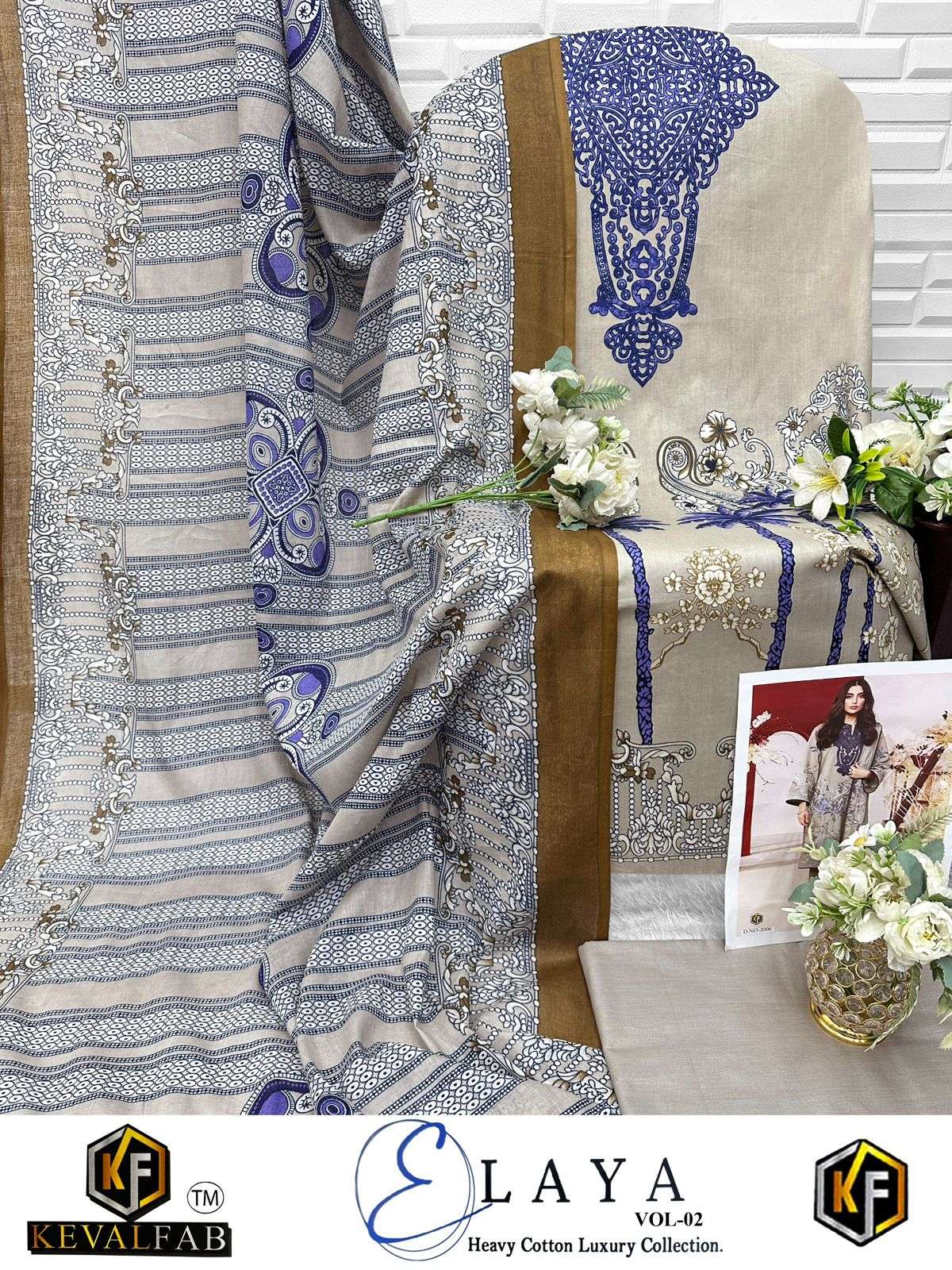 KEVAL FAB ELAYA VOL 2 COTTON DIGITAL PRINT SALWAR SUIT