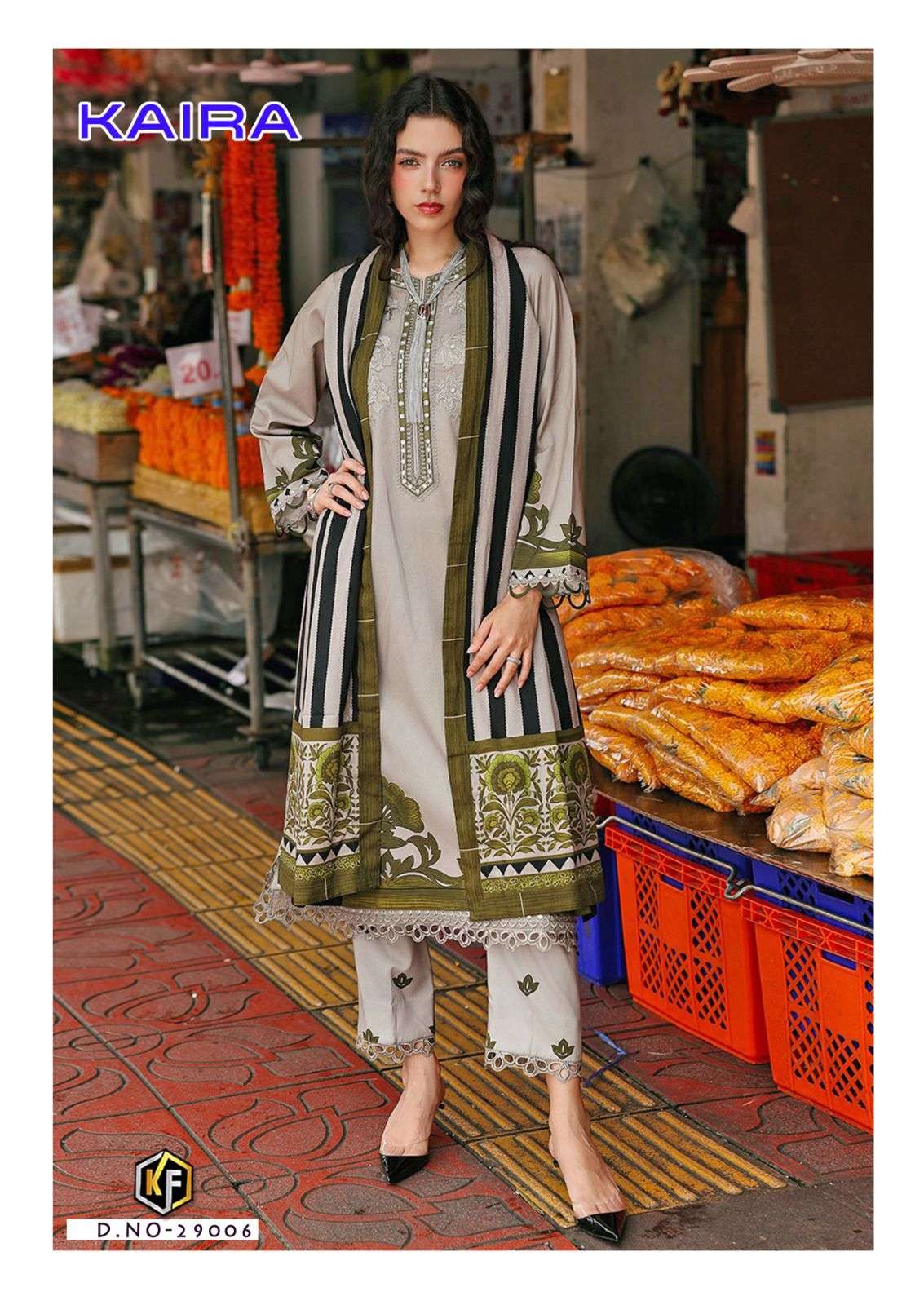 KEVAL FAB KAIRA VOL 29 LAWN COTTON DIGITAL KARACHI PRINTS SALWAR SUIT