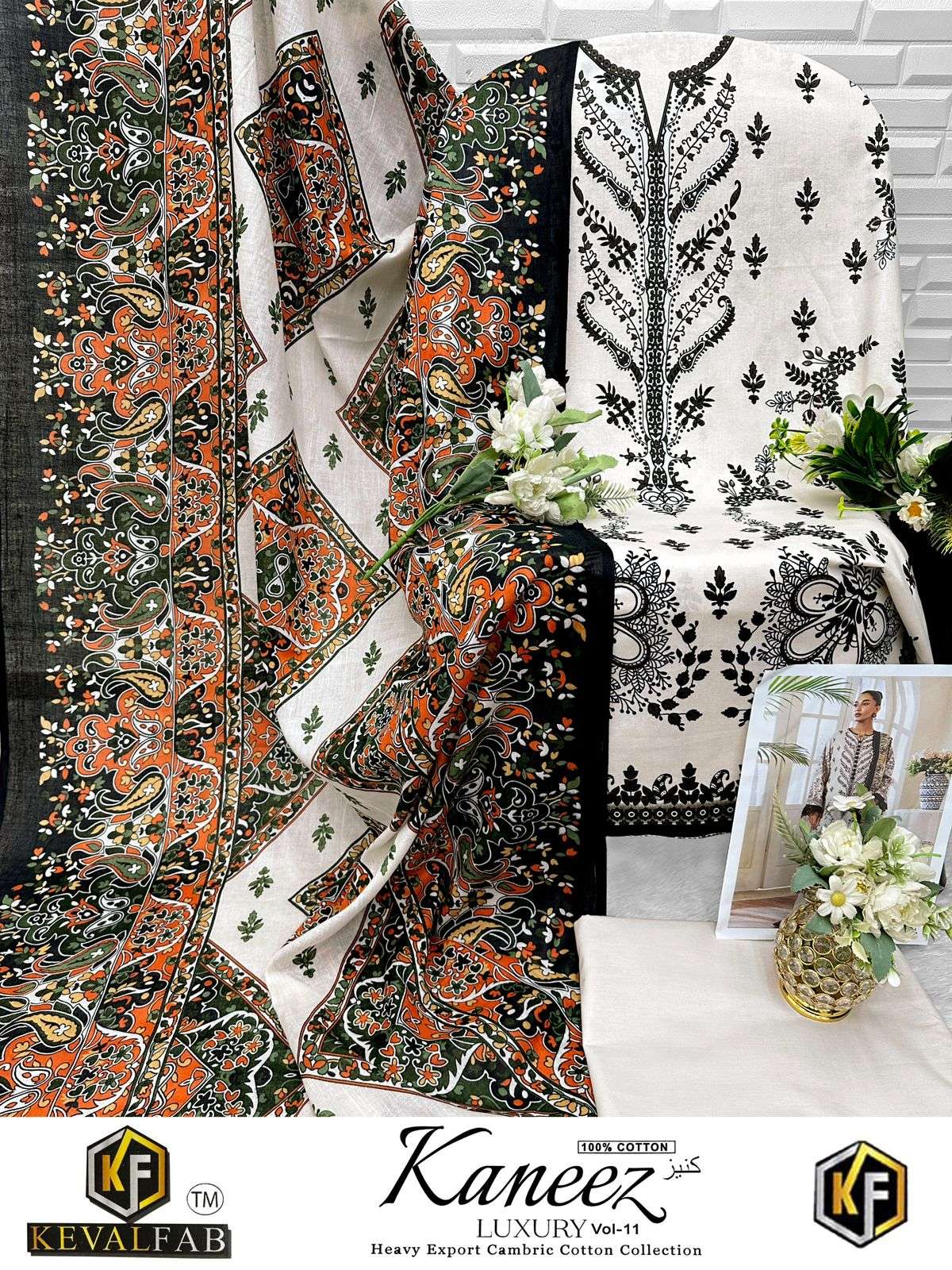 KEVAL FAB KANEEZ VOL 11 COTTON DIGITAL PRINTS SALWAR SUIT