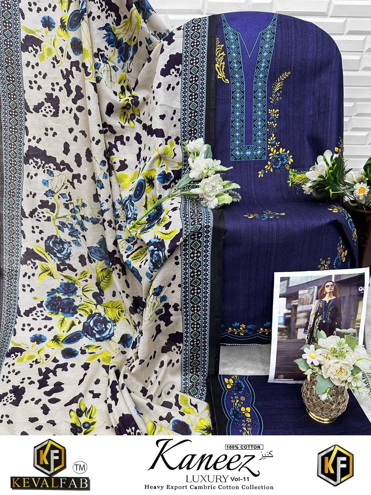 KEVAL FAB KANEEZ VOL 11 COTTON DIGITAL PRINTS SALWAR SUIT