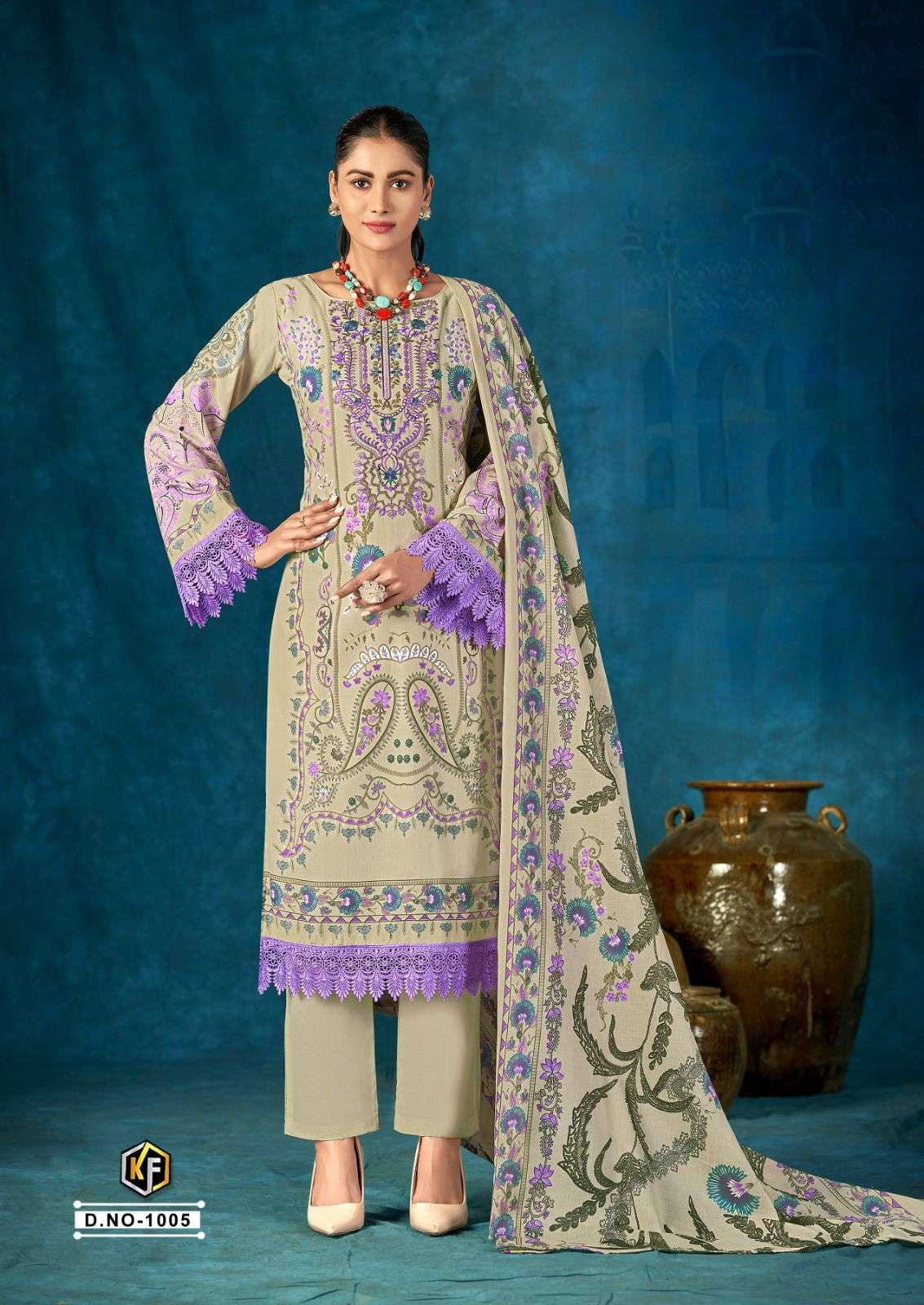 KEVAL FAB MUZLIN VOL 1 COTTON DIGITAL PRINTS SALWAR SUIT