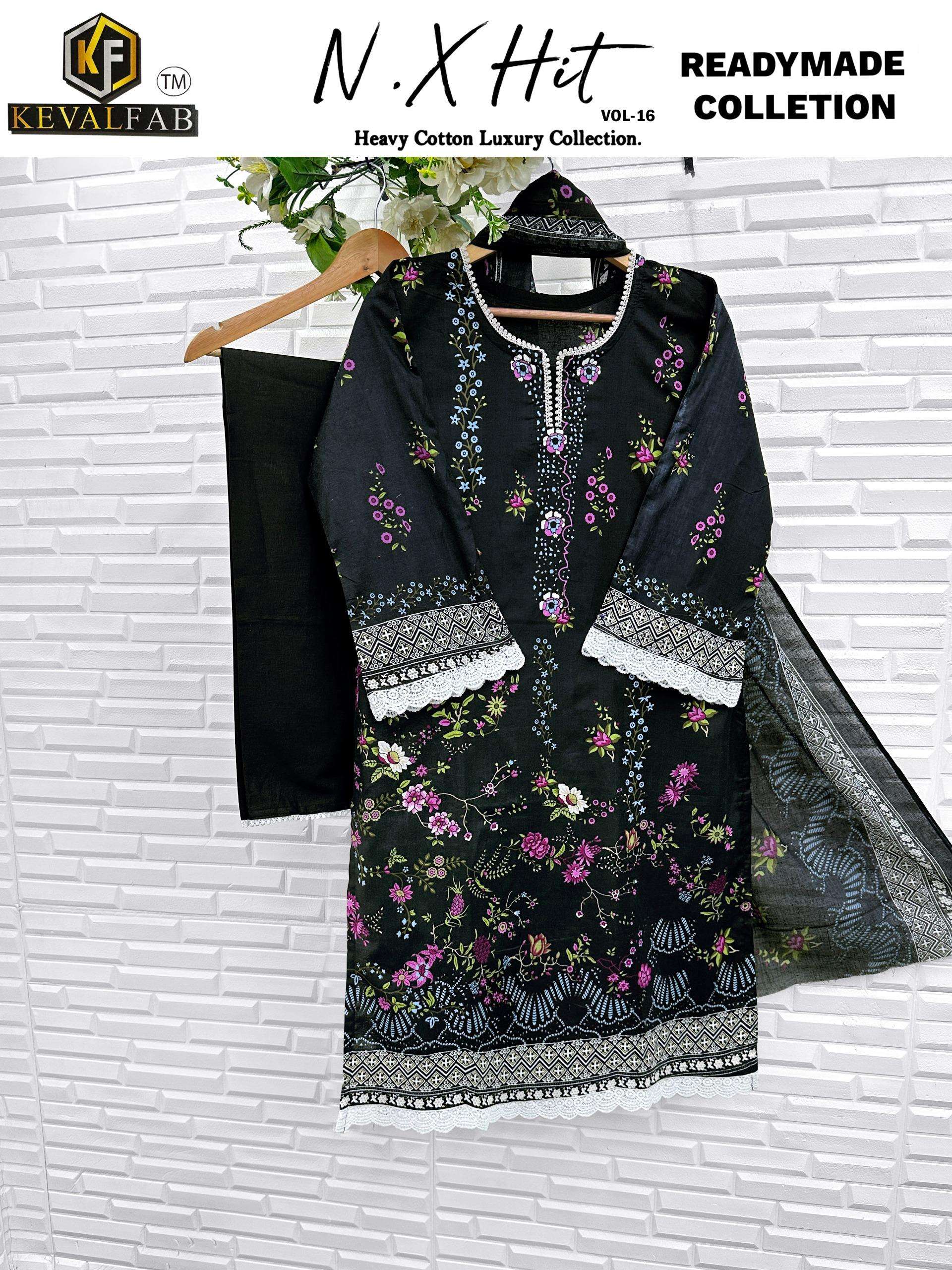 KEVAL FAB NX HIT COTTON LUXURY COLLECTION VOL 16 READY MADE COLLECTION 