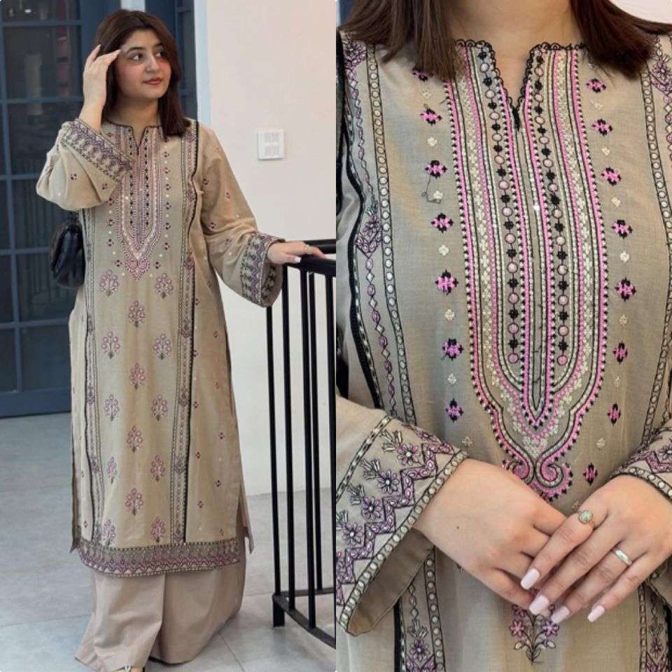 LADY LOOK 019 FOX GEORGETTE DESIGNER PARTY WEAR LOOK LADIES SUIT