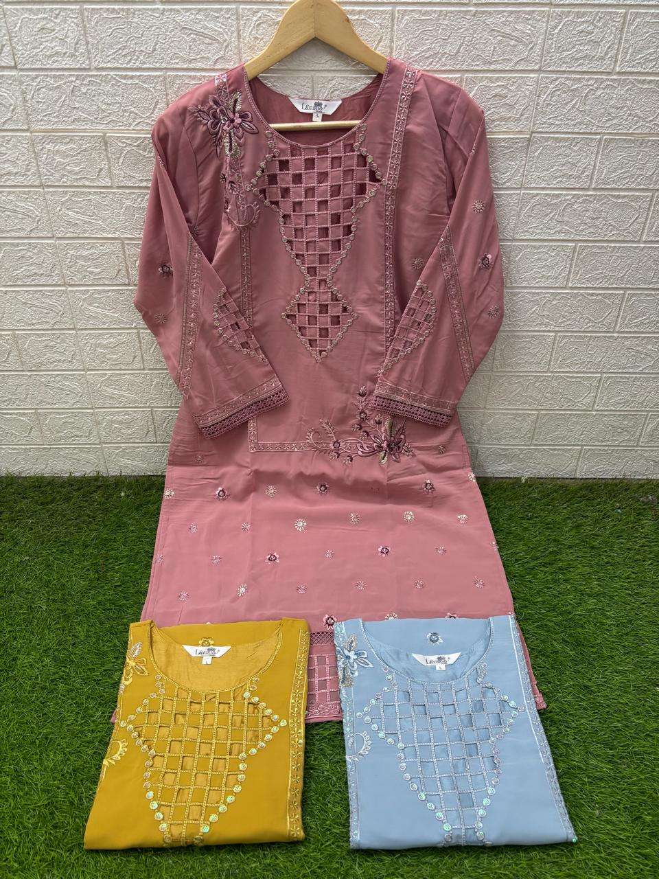 LAXURIA TRENDZ D NO 1554 GEORGETTE BEAUTIFUL DESIGNER SUIT