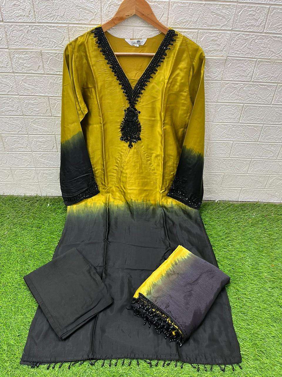 LAXURIA TRENDZ D NO 1598 SHADEED FABRIC BEAUTIFUL DESIGNER LOOK SUIT