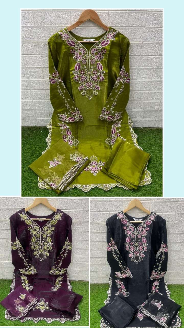 LAXURIA TRENDZ D NO 1603 SILK BEAUTIFUL PAKISTANI LOOK DESIGNER LADIES SUIT