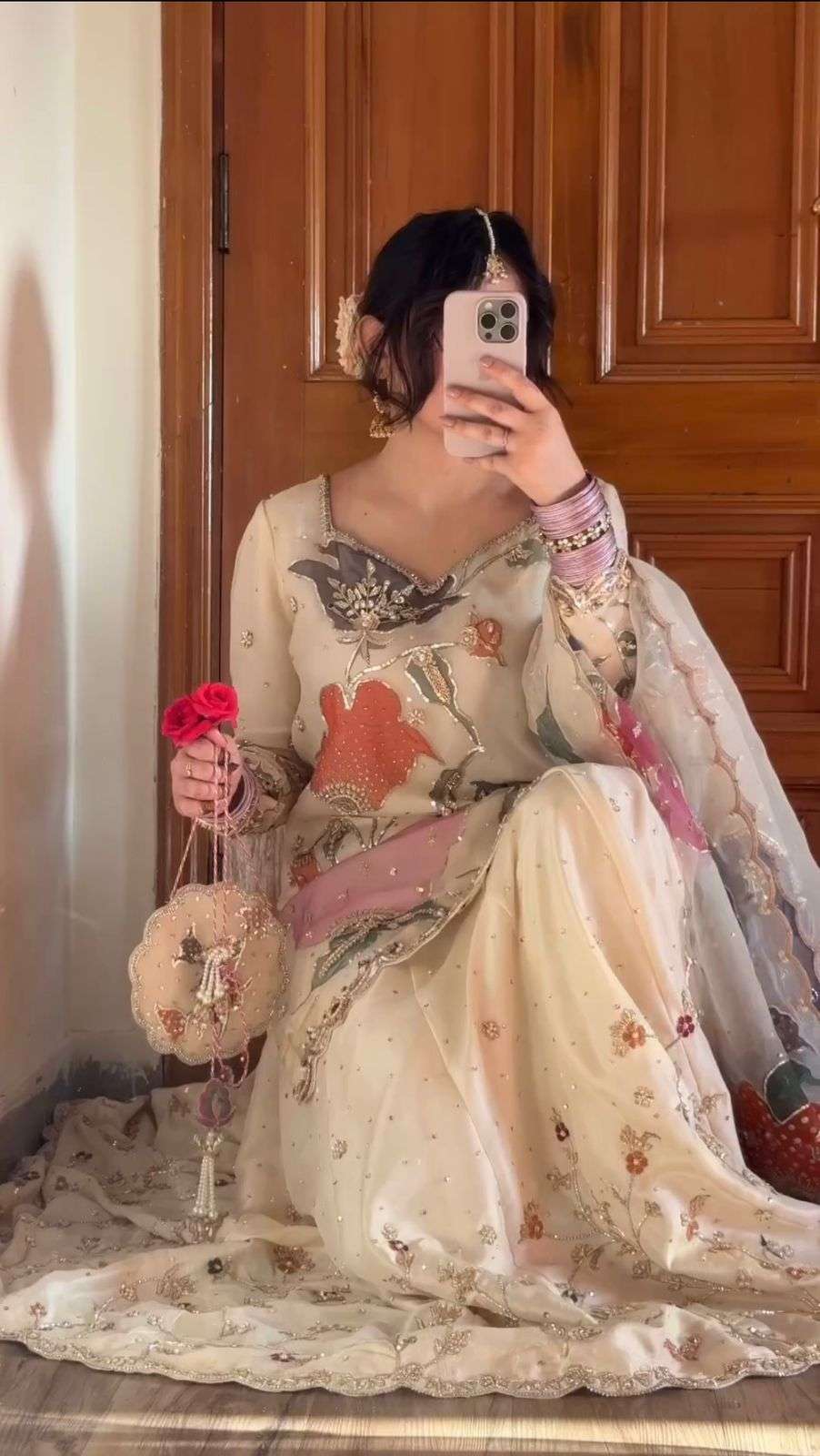 LG 1877 CHINON HEAVY EMBROIDERY DESIGNER FESTIVE WEAR GHARARA SUIT