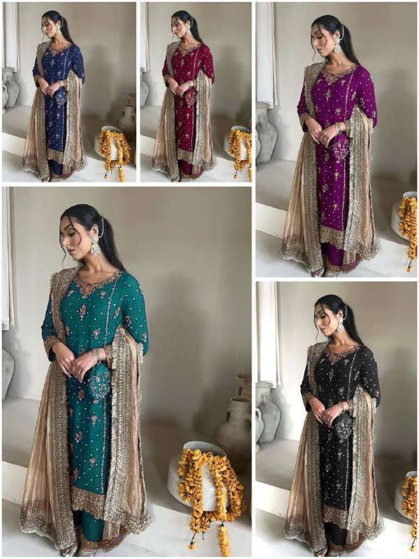 LG 1923 GEORGETTE HEAVY EMBROIDERED PAKISTANI STYLE LADIES SUIT