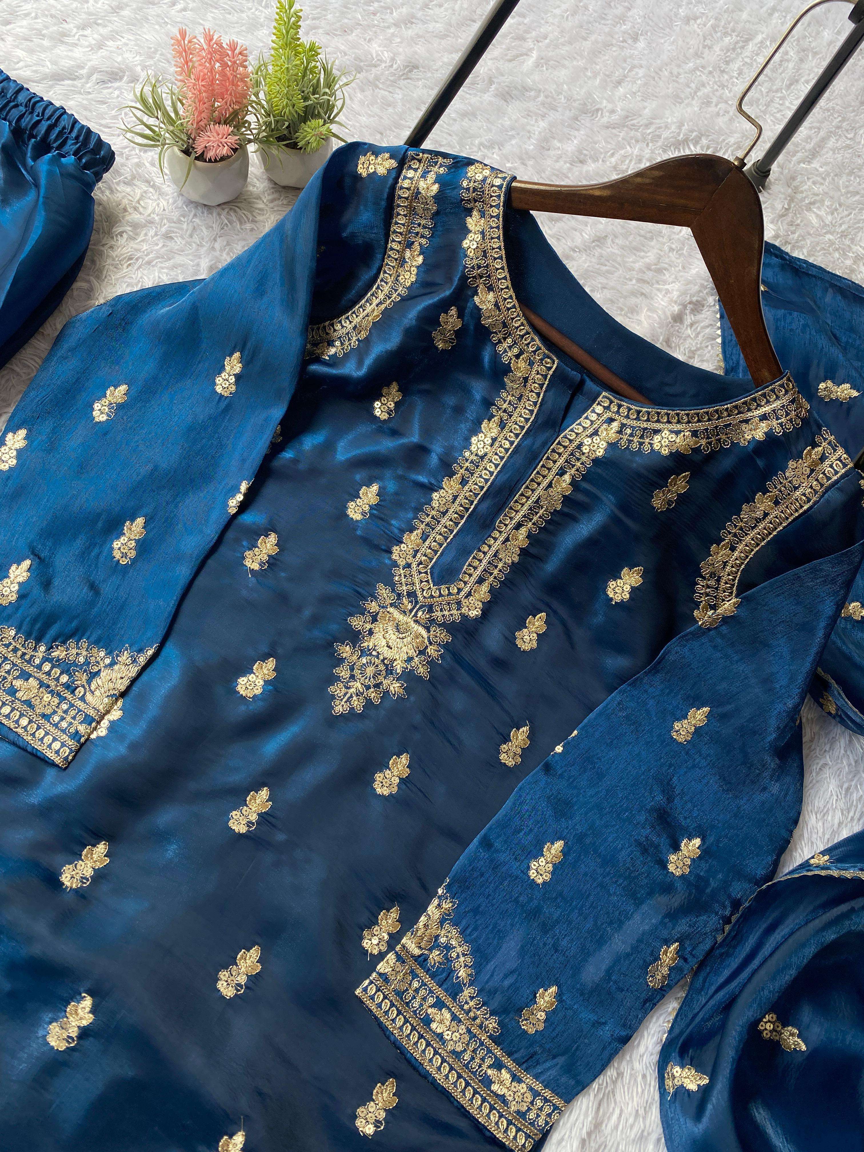 LG 2058 HEAVY BEAUTIFUL DESIGNER LOOK WEDDING FUNCTION WEAR SUIT