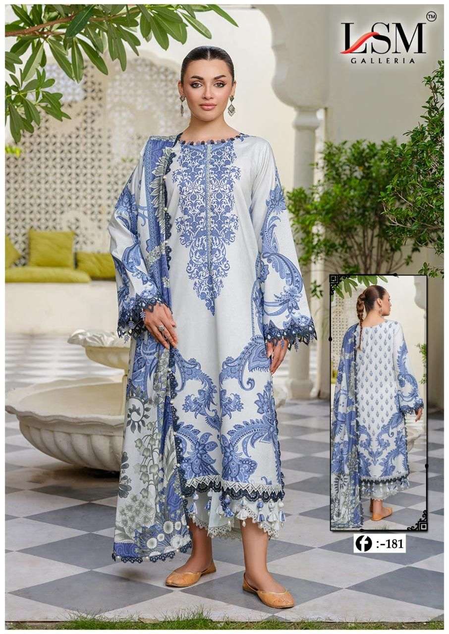 LSM GALLERIA PARIAN DREAM VOL 18 NEW DESIGNS LAWN COTTON DIGITAL PRINTS SUIT
