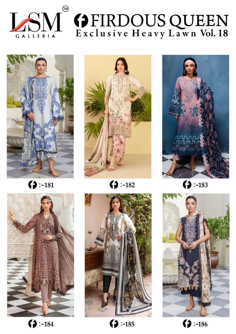 LSM GALLERIA PARIAN DREAM VOL 18 NEW DESIGNS LAWN COTTON DIGITAL PRINTS SUIT