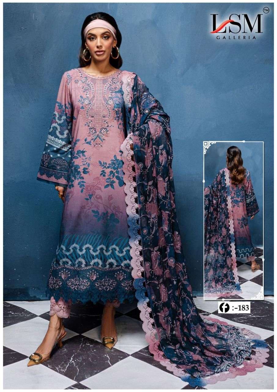 LSM GALLERIA PARIAN DREAM VOL 18 NEW DESIGNS LAWN COTTON DIGITAL PRINTS SUIT