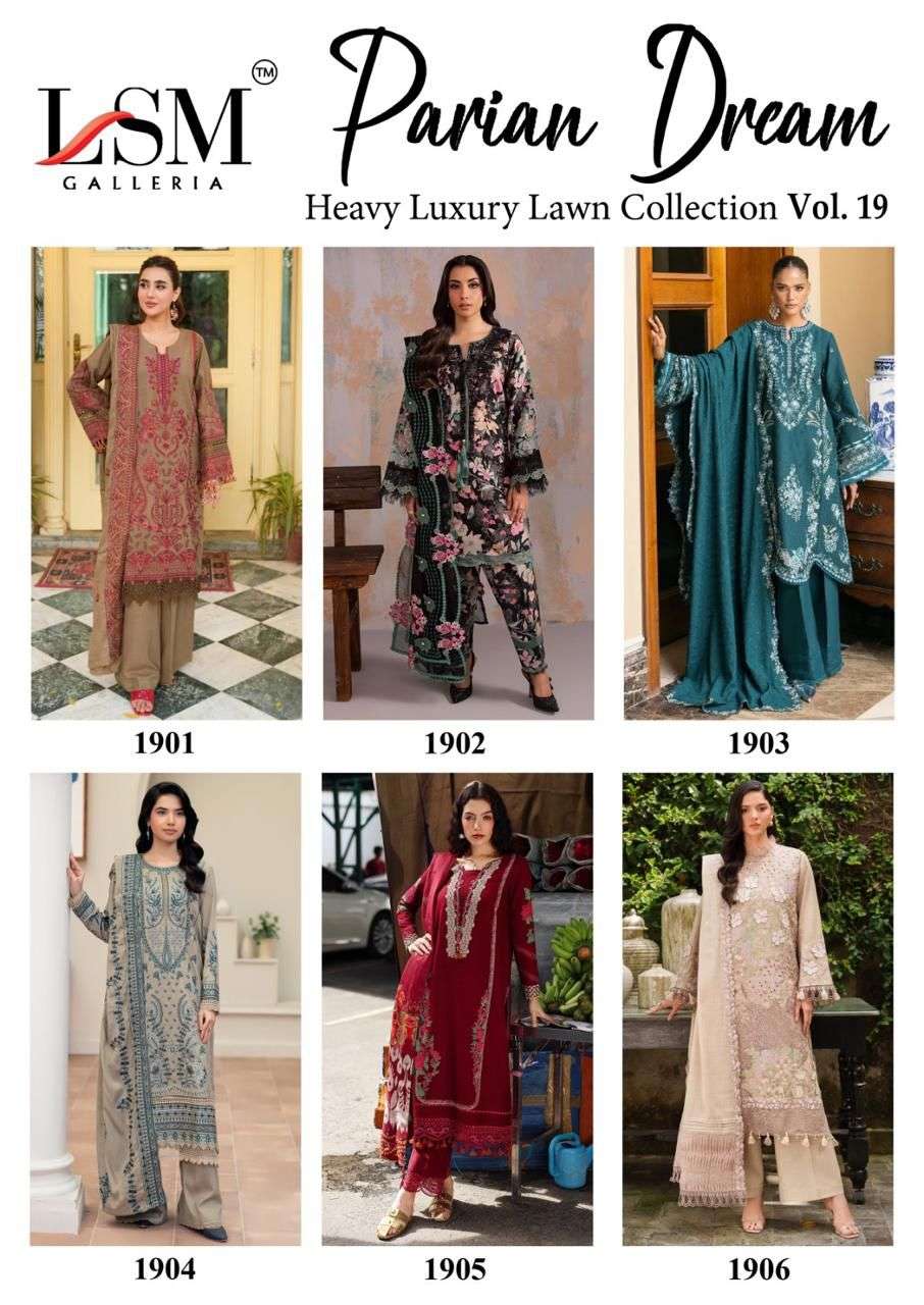 LSM GALLERIA PARIAN DREAM VOL 19 LAWN COTTON DIGITAL PRINT SALWAR SUIT