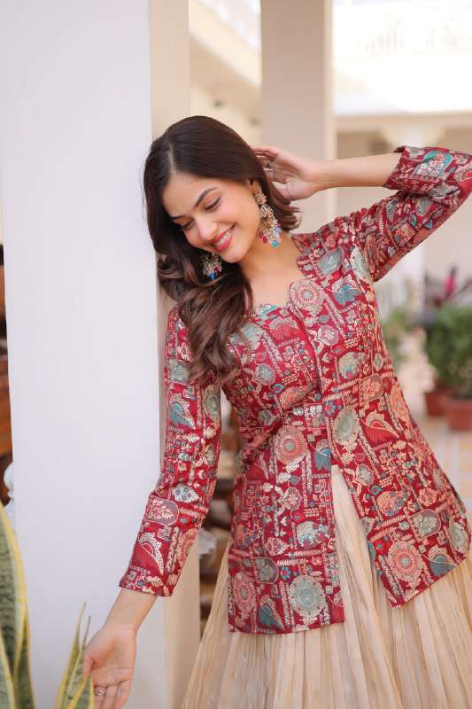 LW 7157 JACQUARD DESIGNER WORK FESTIVE WEAR LEHENGA CHOLI 