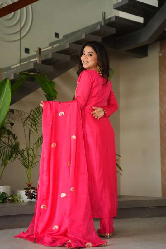 LW 9306 SILK DESIGNER FUNCTION WEAR READY MADE LADIES SUIT