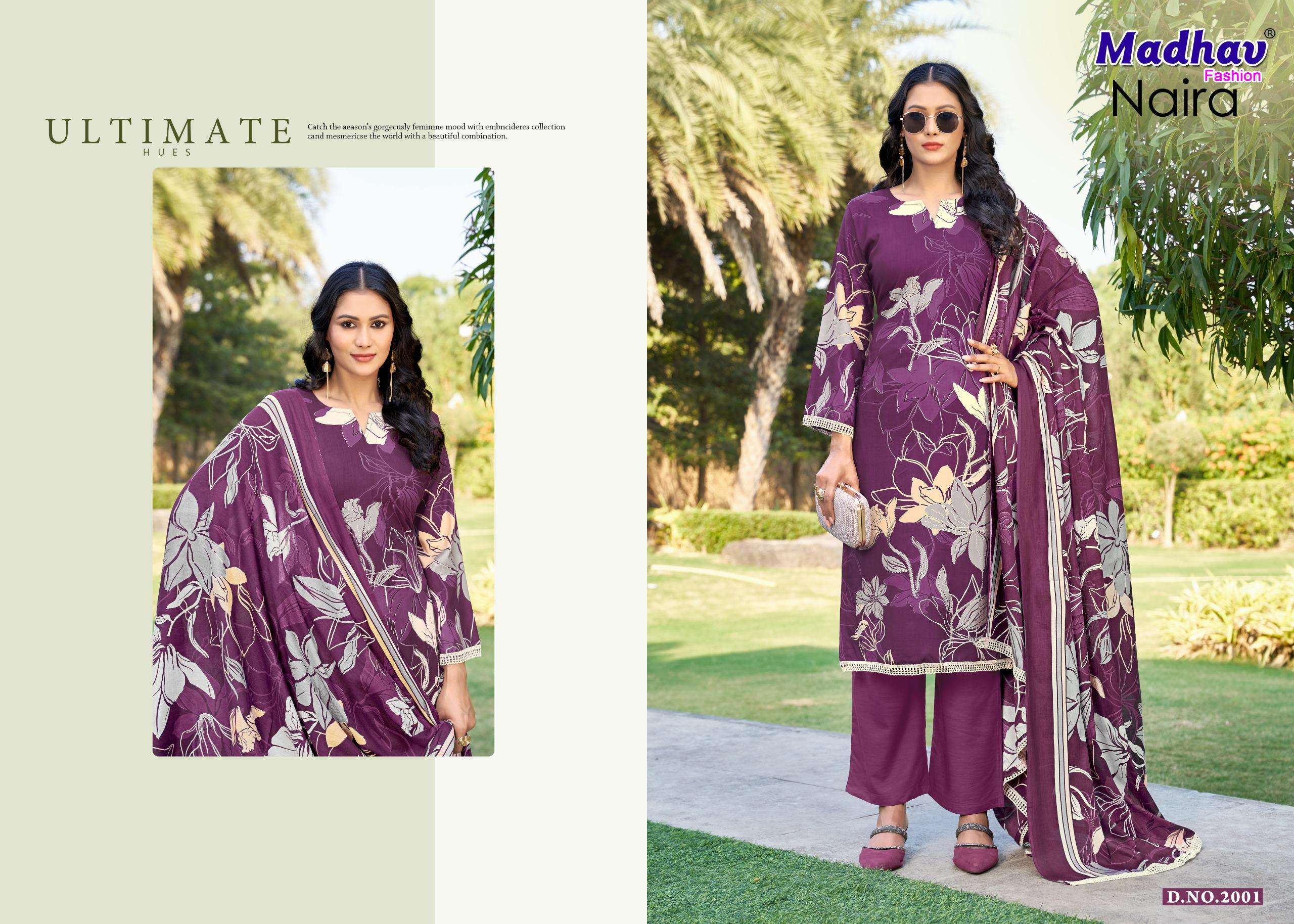 MADHAV FASHION NAIRA VOL 2 RAYON PRINTED LADIES SUIT