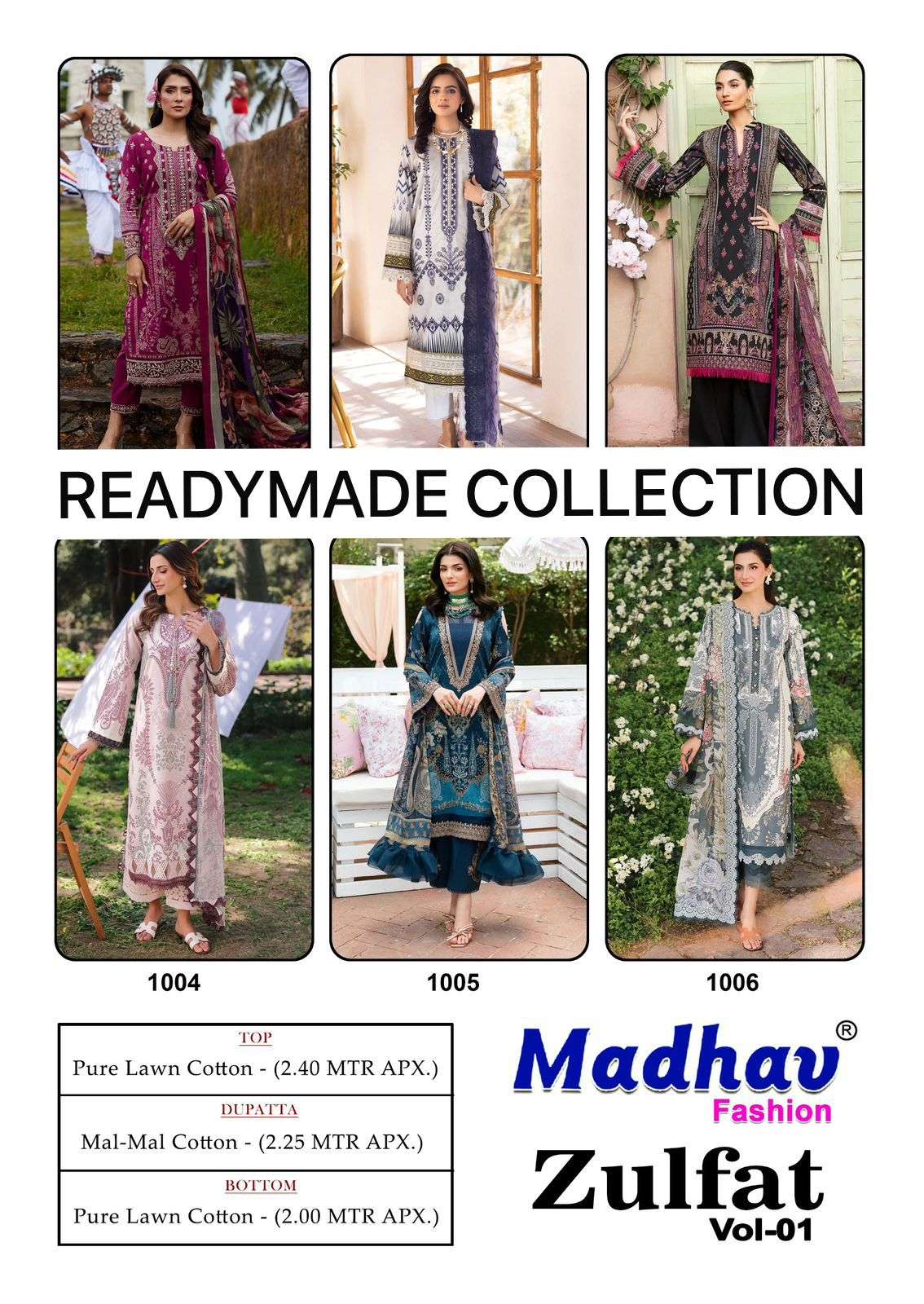 MADHAV FASHION ZULFAT VOL 1 READY MADE COLLECTION 