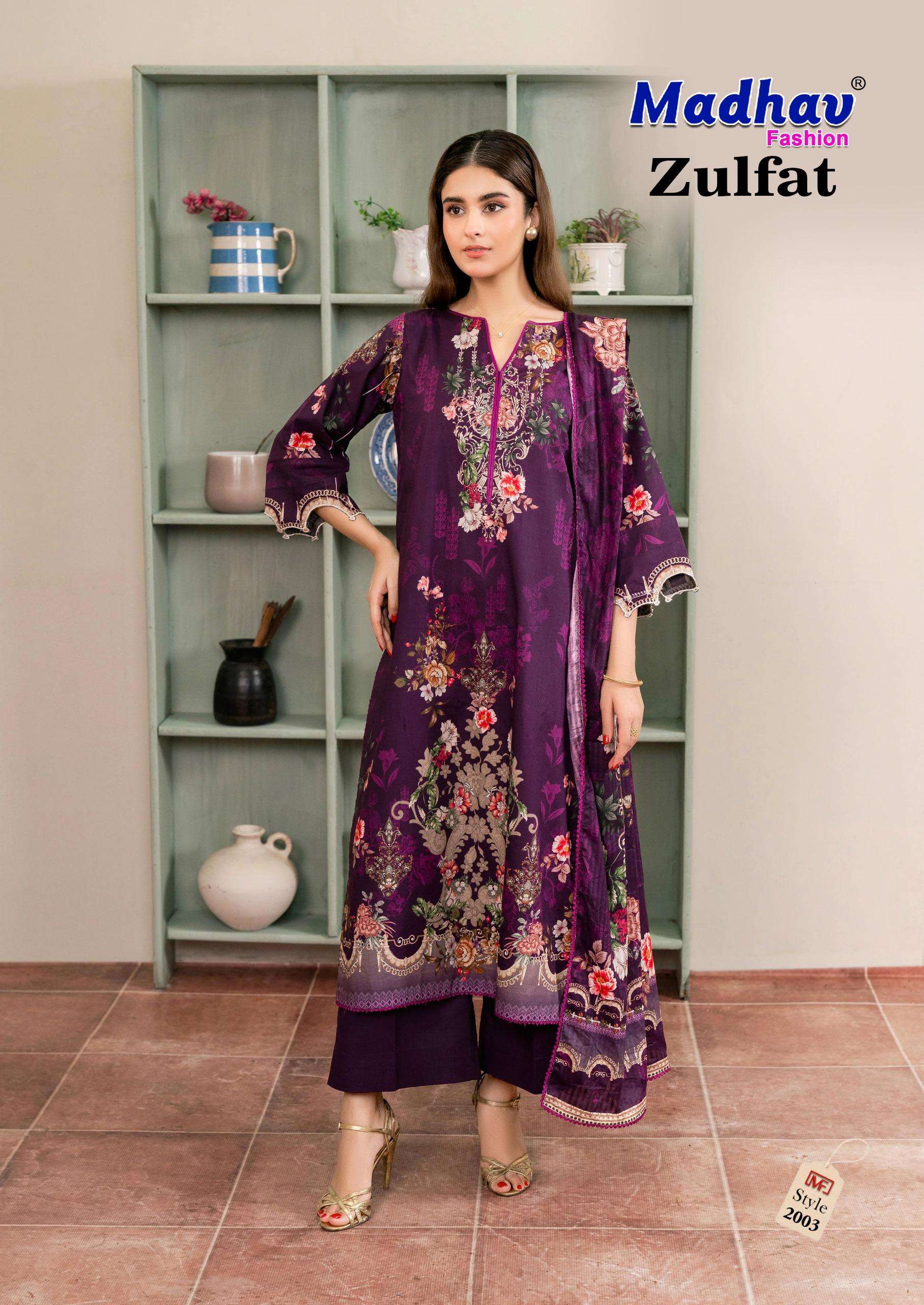 MADHAV FASHION ZULFAT VOL 2 LAWN COTTON DIGITAL PRINTS SALWAR SUIT