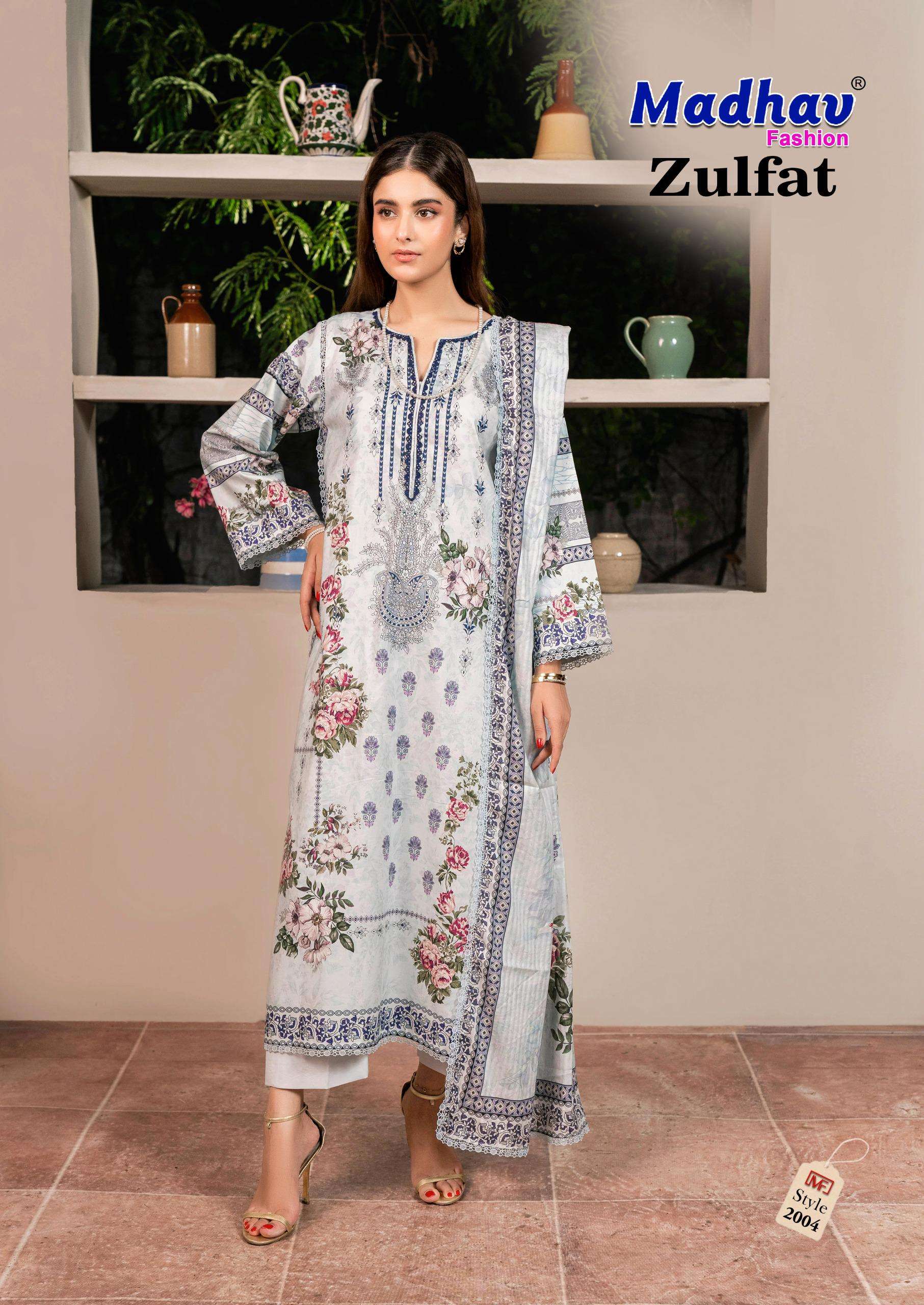 MADHAV FASHION ZULFAT VOL 2 LAWN COTTON DIGITAL PRINTS SALWAR SUIT