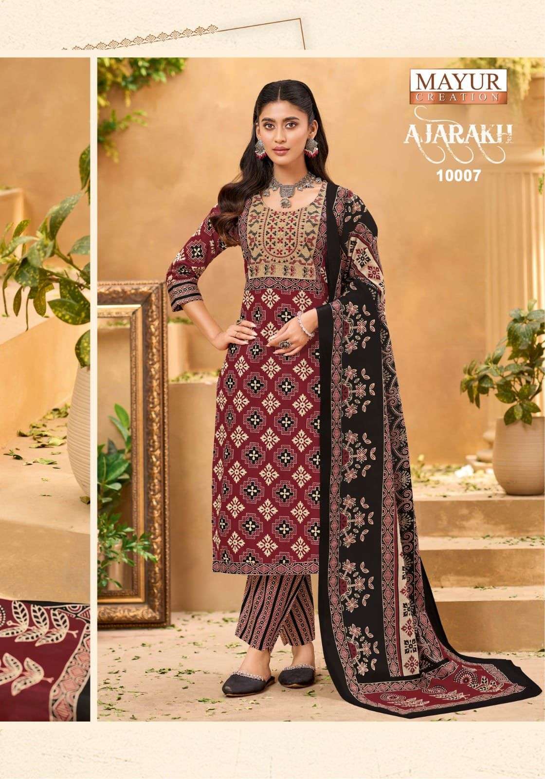MAYUR CREATION AJARAKH VOL10 READY MADE COLLECTION