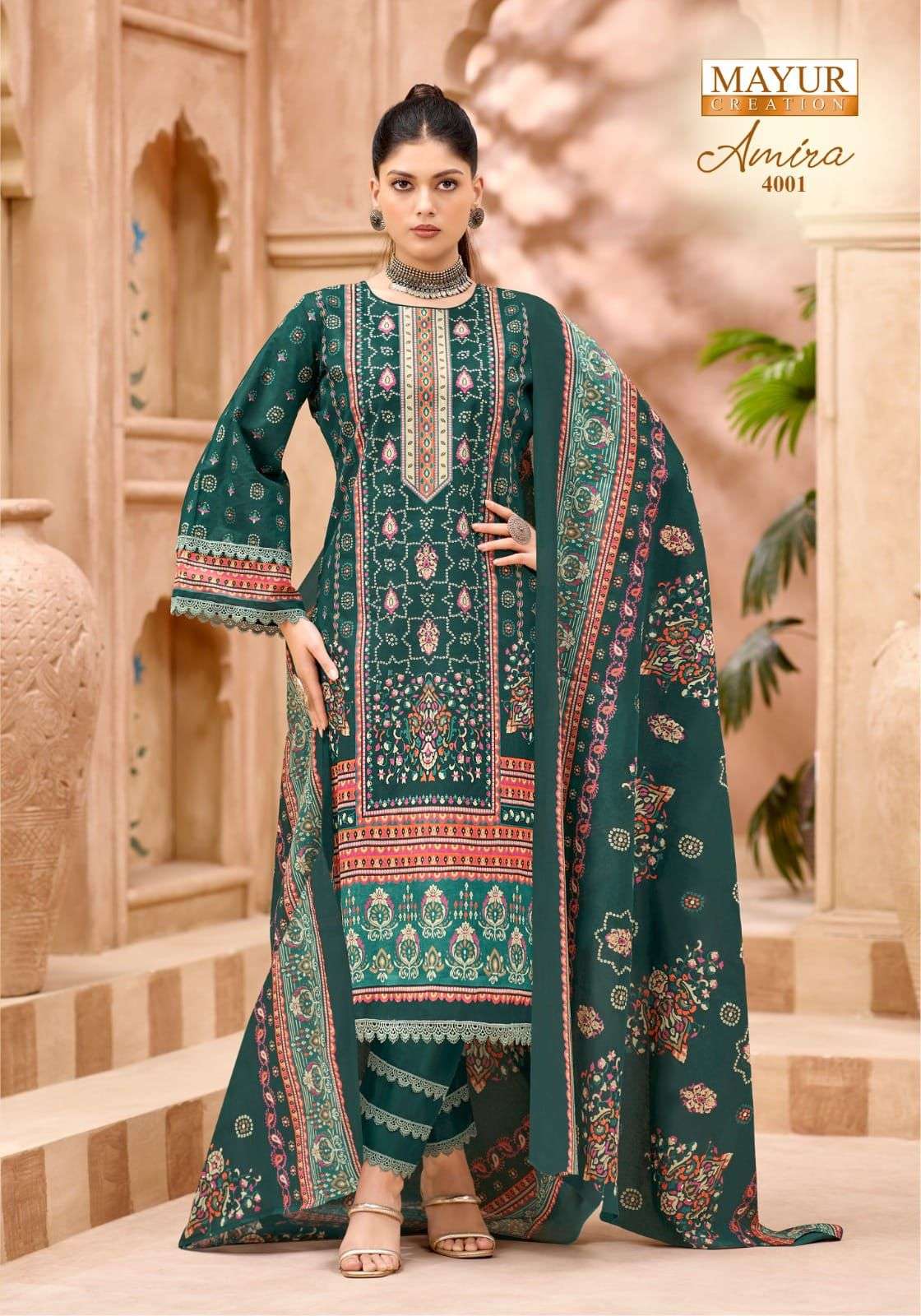 MAYUR CREATION AMIRA VOL 4 COTTON DIGITAL PAKISTANI STYLE PRINTS SALWAR SUIT