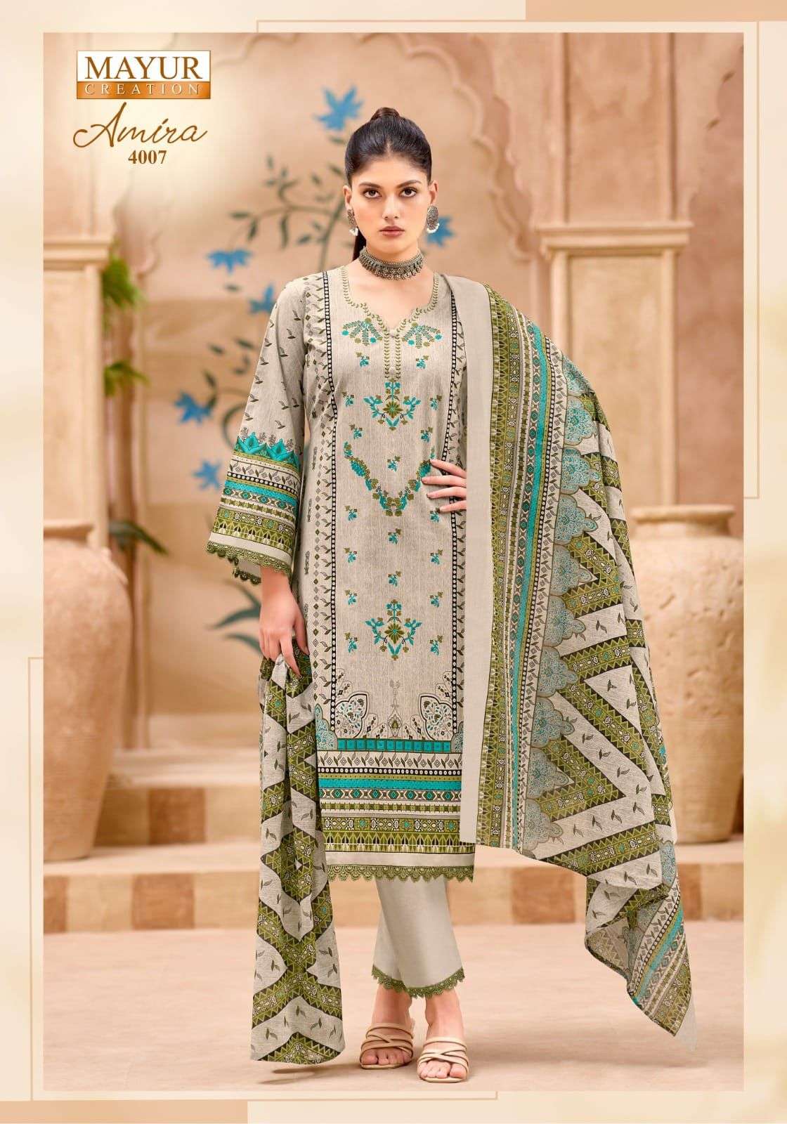 MAYUR CREATION AMIRA VOL 4 COTTON DIGITAL PAKISTANI STYLE PRINTS SALWAR SUIT