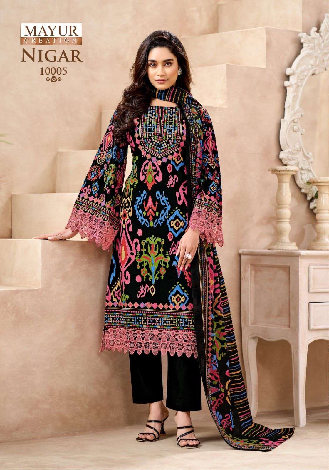 MAYUR CREATION NIGAR VOL 10 COTTON DIGITAL KARACHI STYLE PRINT SALWAR SUIT
