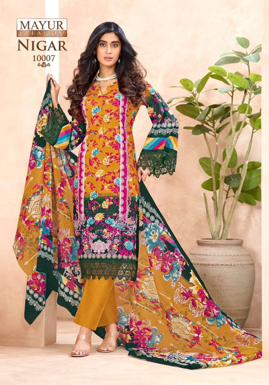 MAYUR CREATION NIGAR VOL 10 COTTON DIGITAL KARACHI STYLE PRINT SALWAR SUIT
