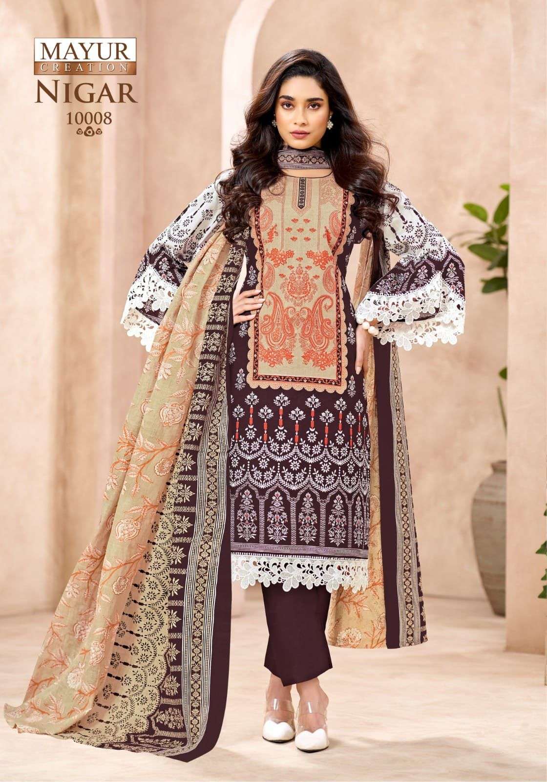 MAYUR CREATION NIGAR VOL 10 COTTON DIGITAL KARACHI STYLE PRINT SALWAR SUIT