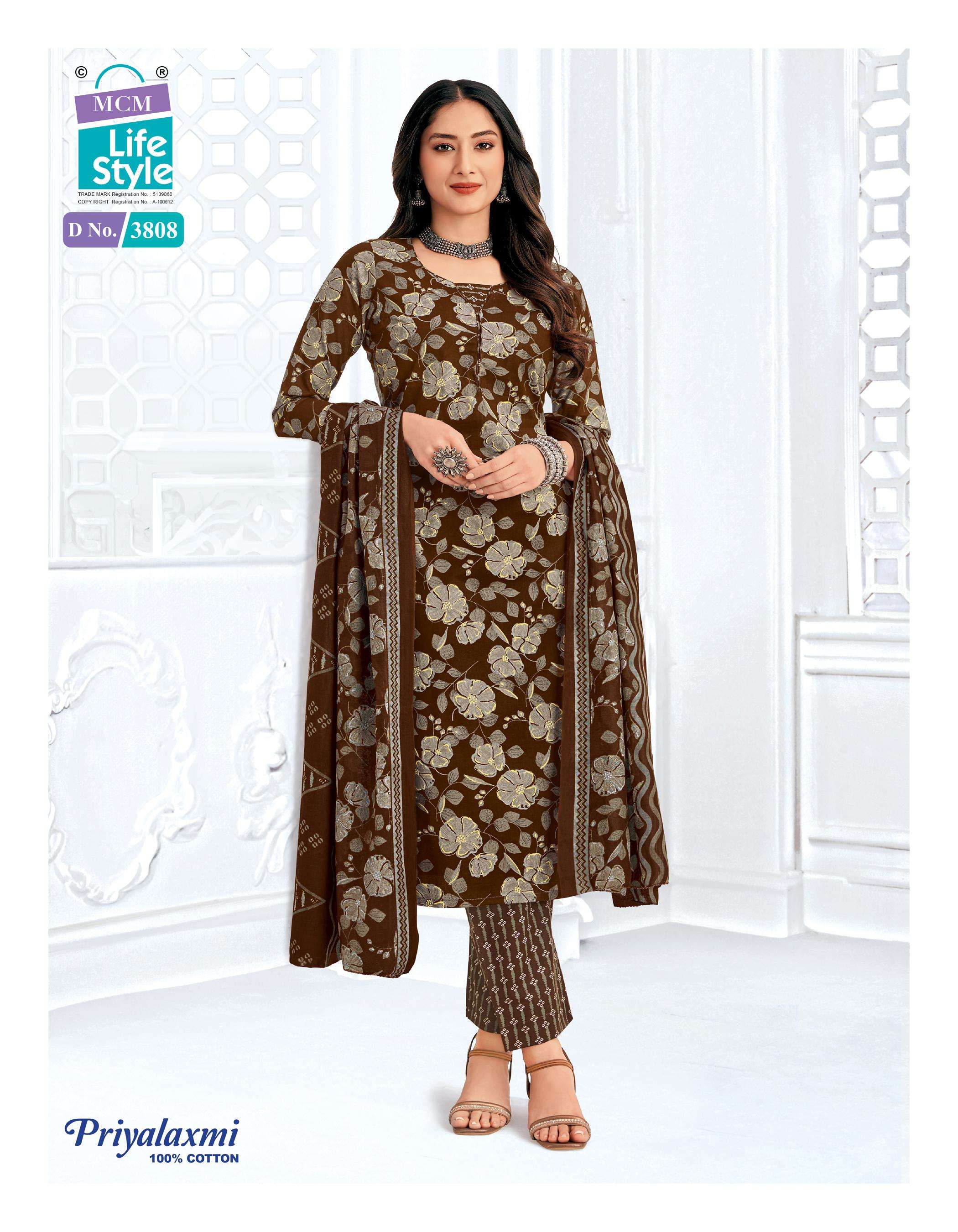 MCM LIFESTYLE PRIYALAXMI VOL 38 COTTON PRINTED LADIES DRESS