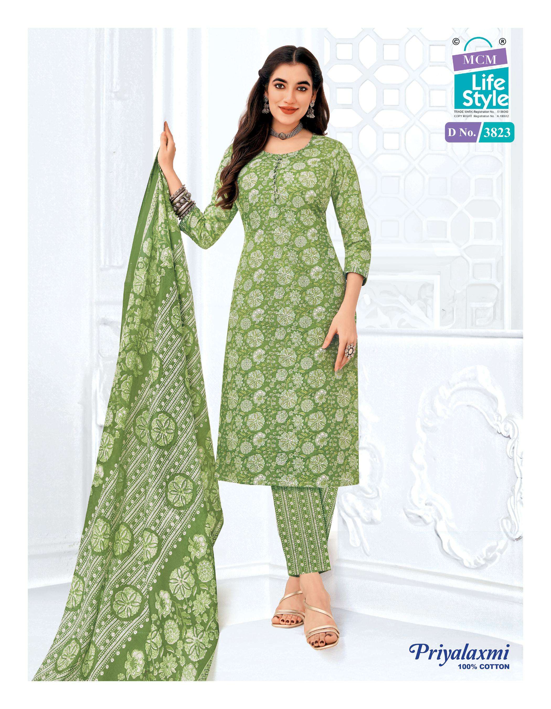 MCM LIFESTYLE PRIYALAXMI VOL 38 COTTON PRINTED LADIES DRESS