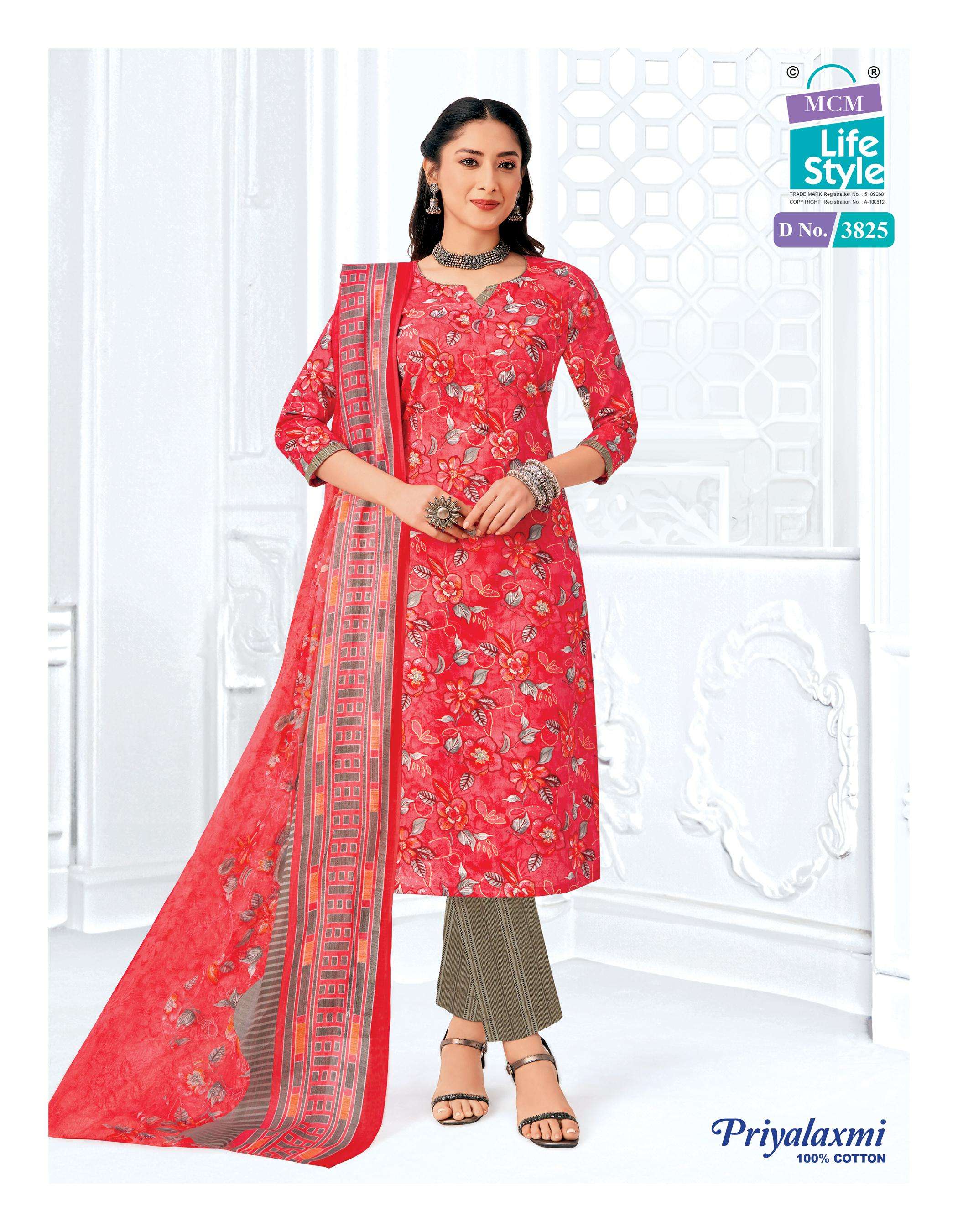 MCM LIFESTYLE PRIYALAXMI VOL 38 COTTON PRINTED LADIES DRESS