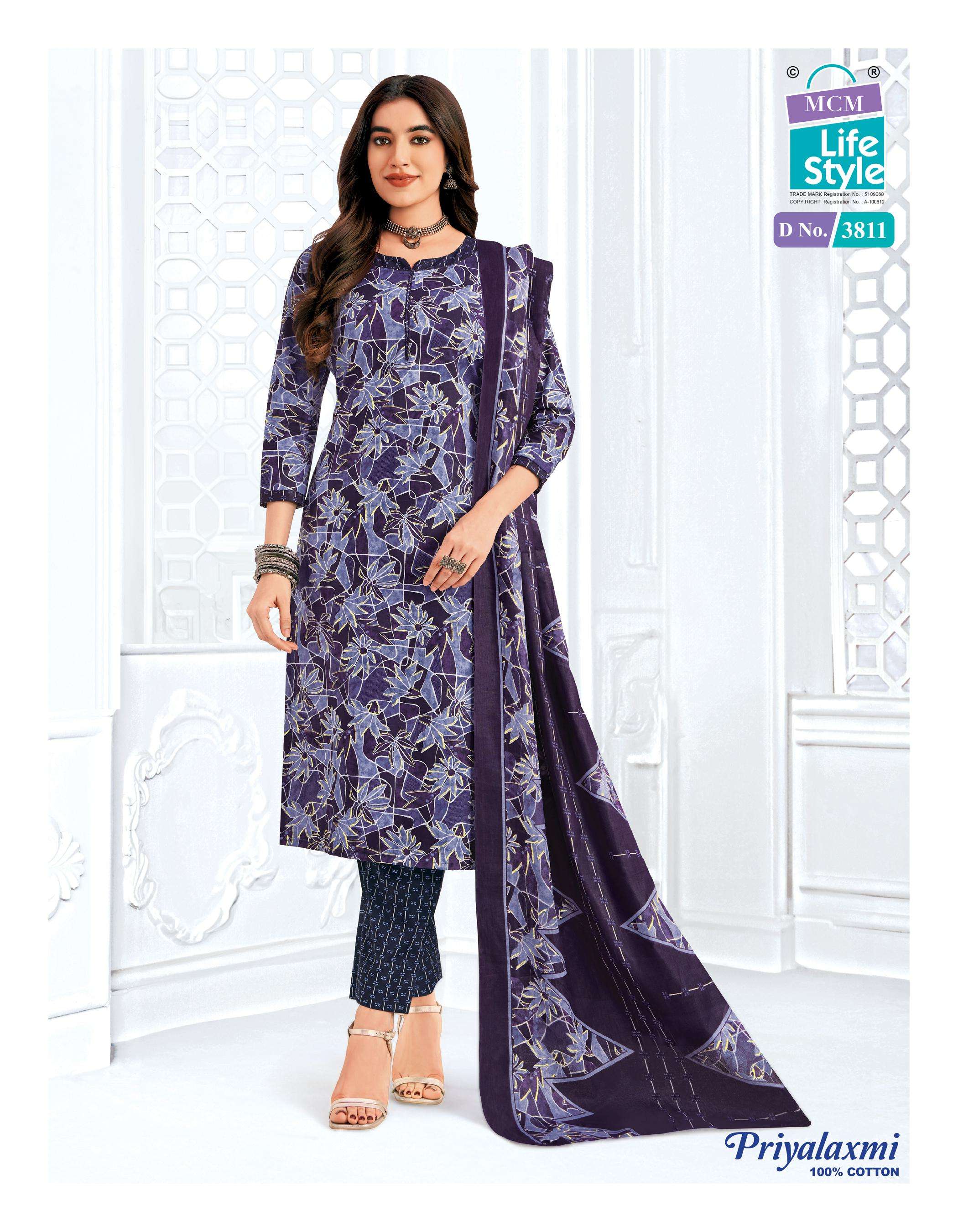 MCM LIFESTYLE PRIYALAXMI VOL 38 COTTON PRINTED LADIES DRESS