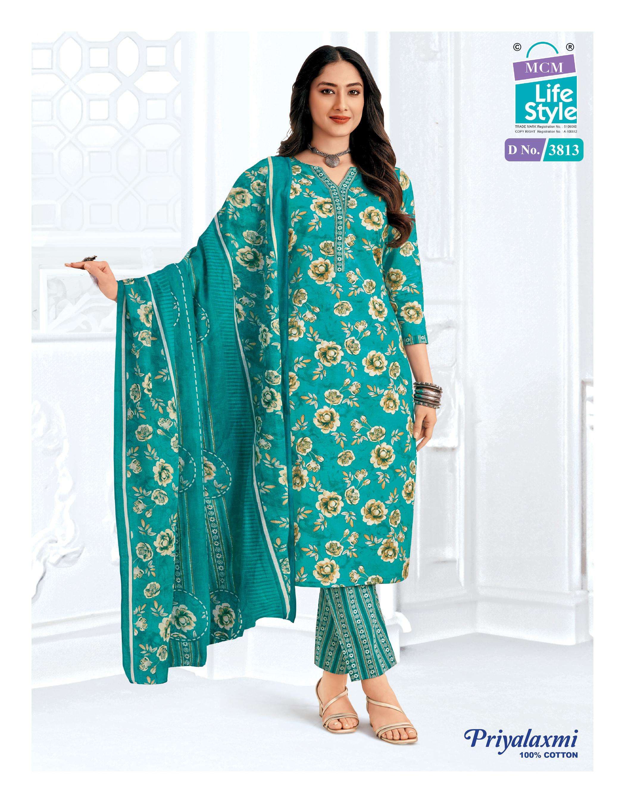 MCM LIFESTYLE PRIYALAXMI VOL 38 COTTON PRINTED LADIES DRESS